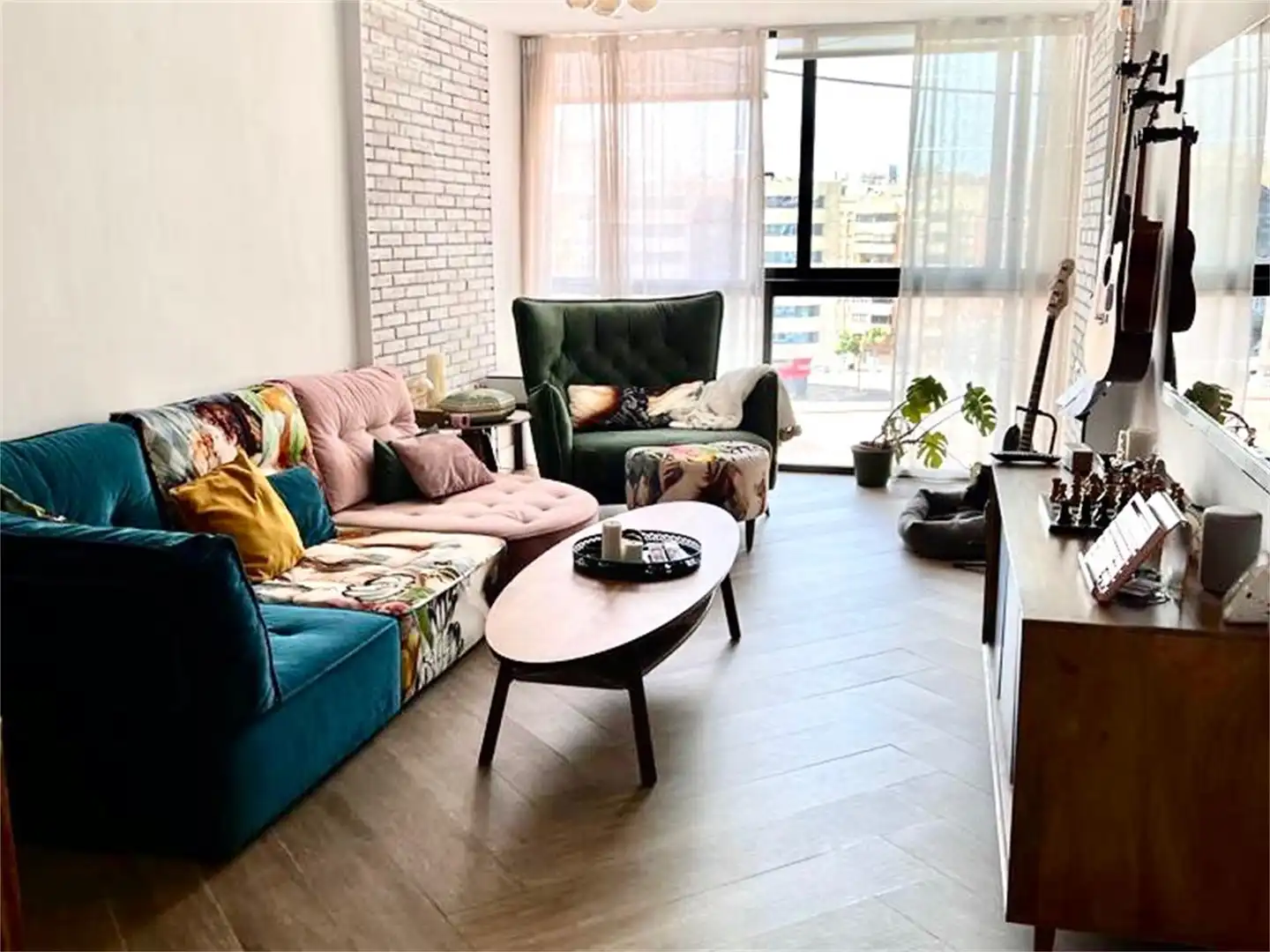 Wohnung zum Verkauf in Calle Colón, El Molinillo - Capuchinos Wohnzimmer von Wohnung zum Verkauf in Málaga Capital mit Klimaanlage