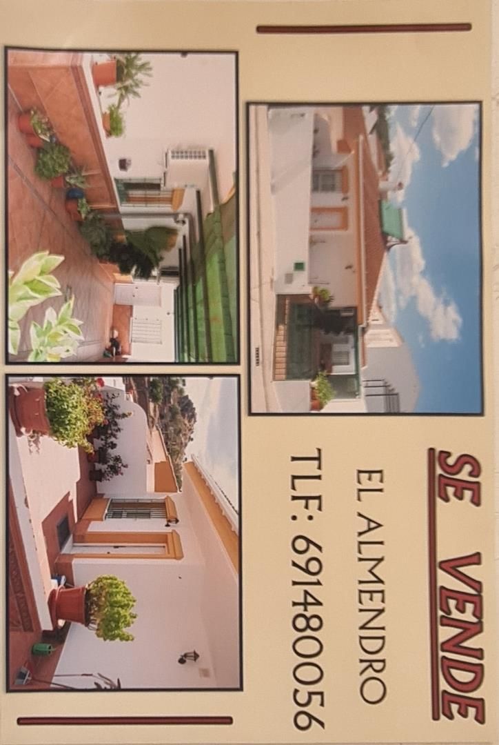 Exterior view of Single-family semi-detached for sale in El Almendro  with Air Conditioner, Terrace and Storage room