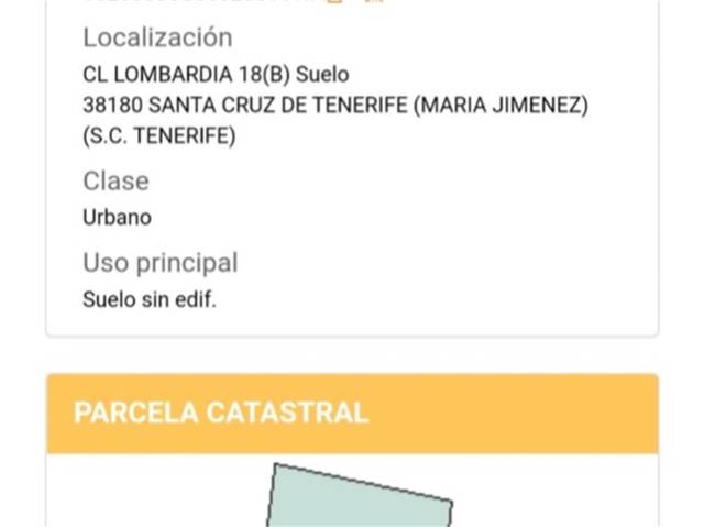Terreno en Venta en Calle Lombardía en Anaga