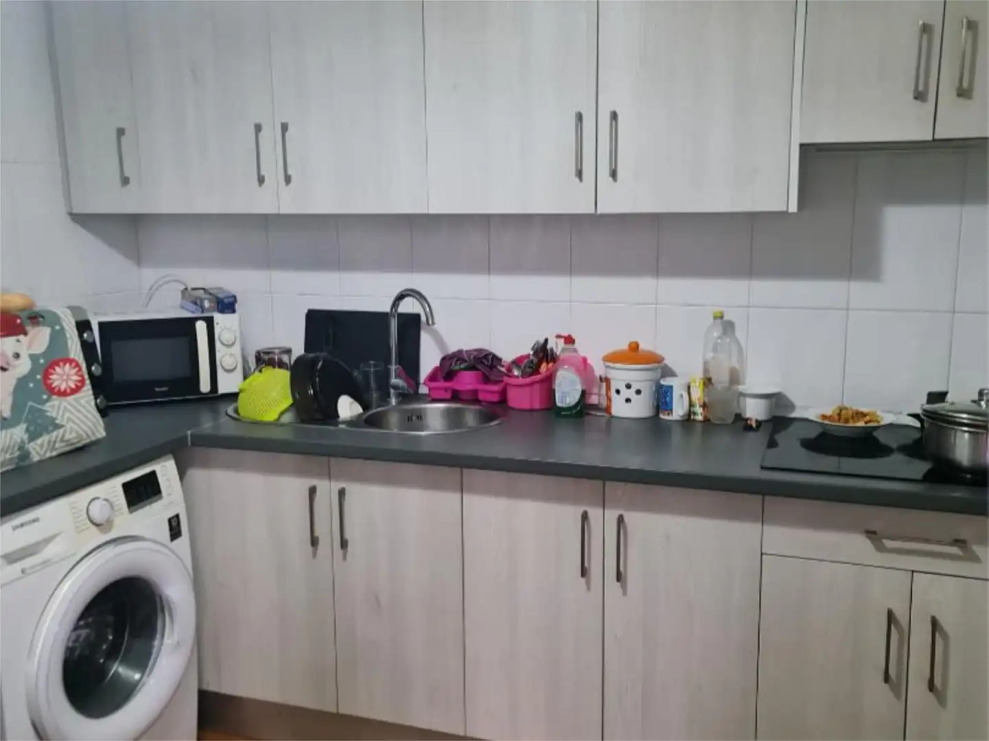 Küche von Wohnung zum Verkauf in Balanegra mit Klimaanlage, Privatgarten und Terrasse