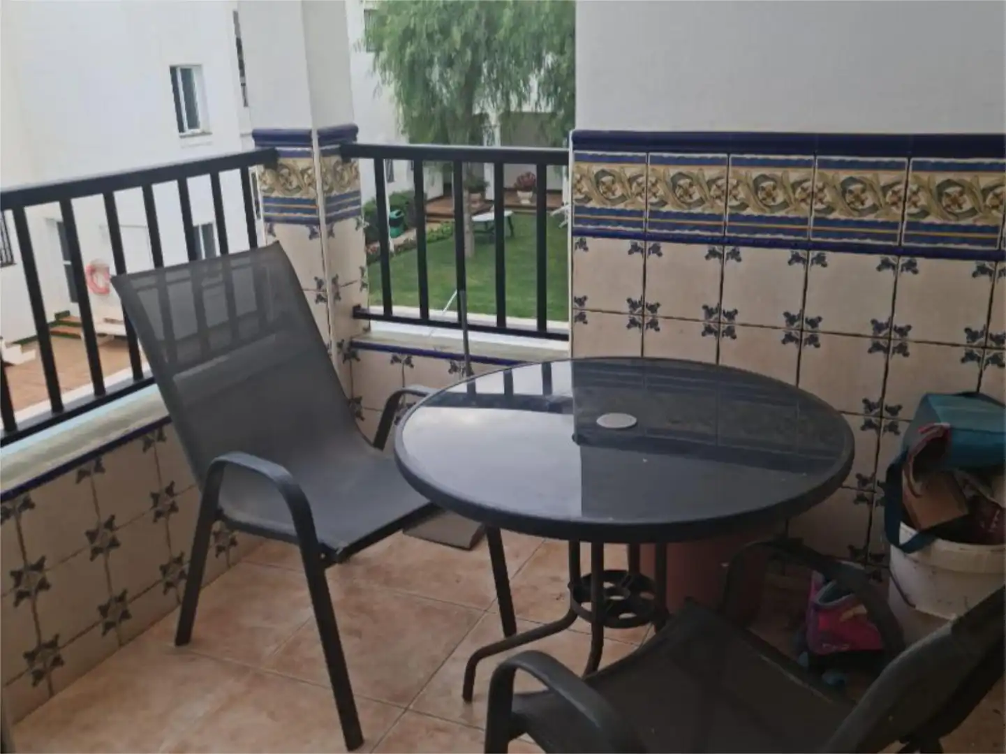 Terrasse von Wohnung zum Verkauf in Balanegra mit Klimaanlage, Privatgarten und Terrasse