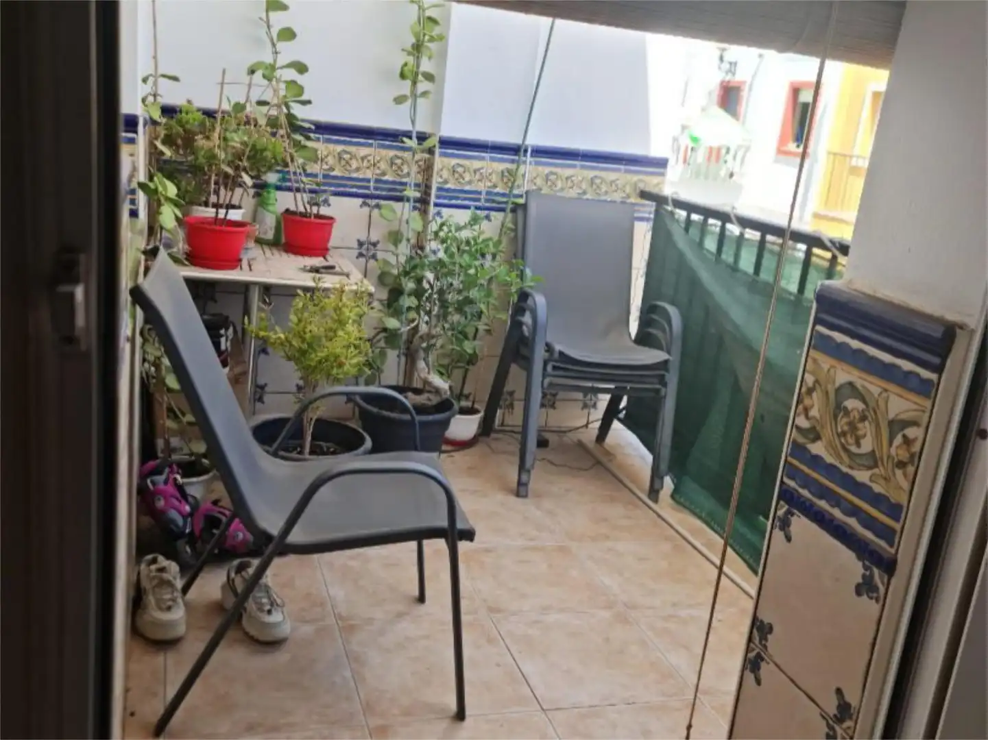 Terrasse von Wohnung zum Verkauf in Balanegra mit Klimaanlage, Privatgarten und Terrasse