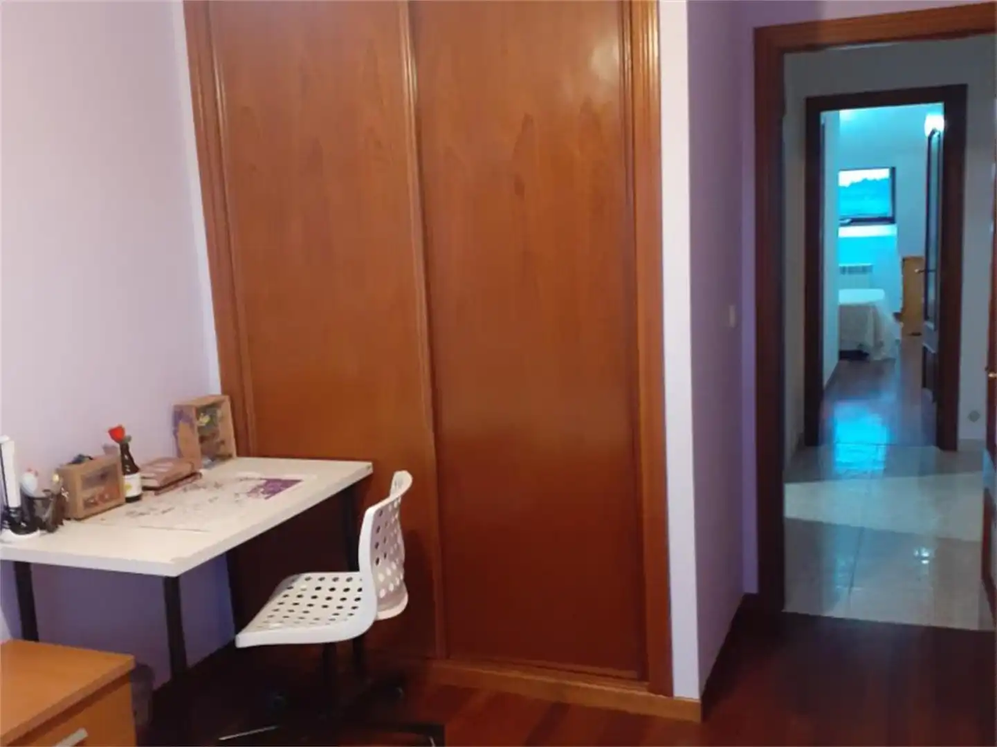 Schlafzimmer von Wohnung zum Verkauf in Lalín mit Heizung, Parkett und Terrasse
