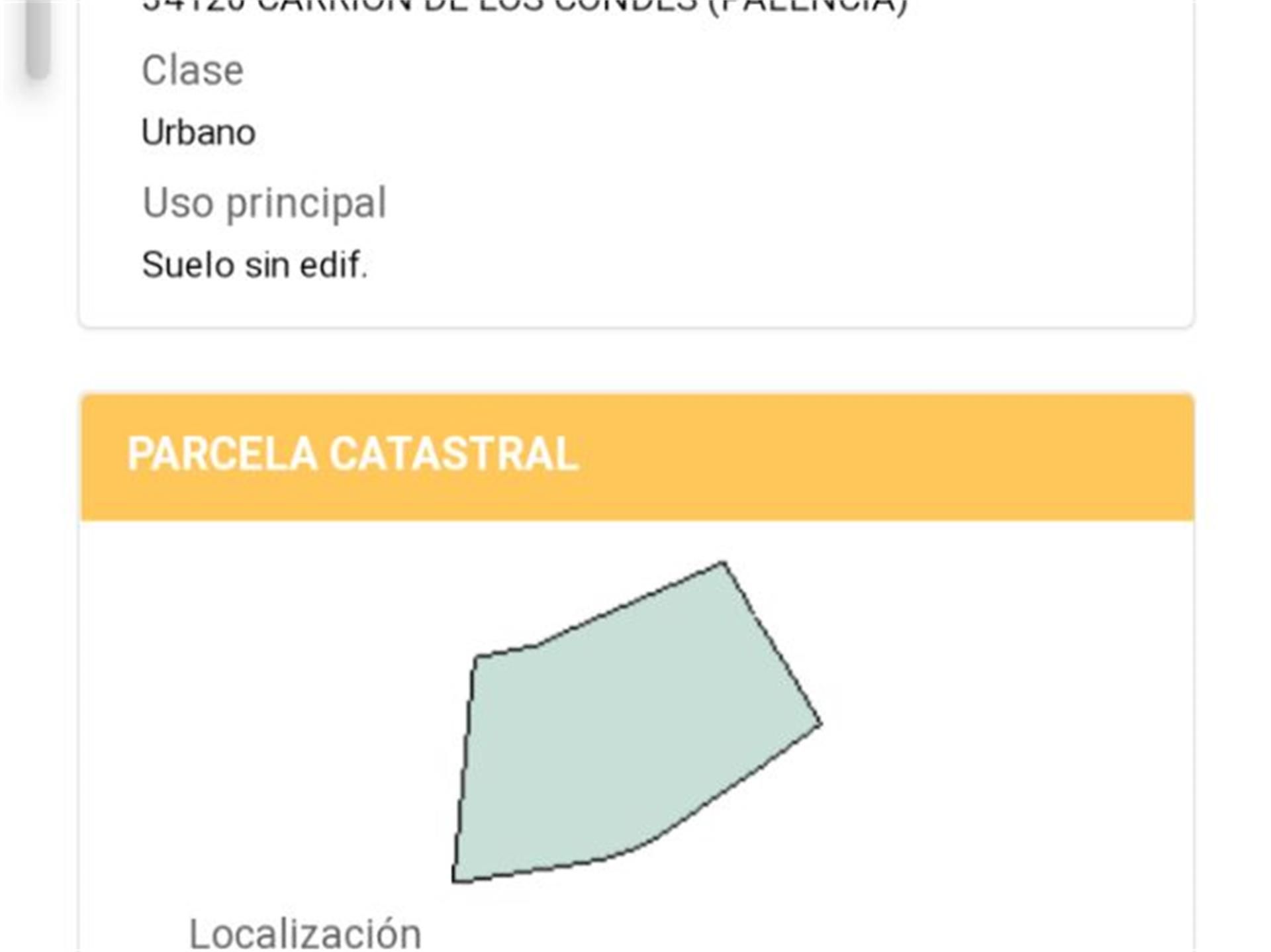Exterior view of Land for sale in Carrión de los Condes