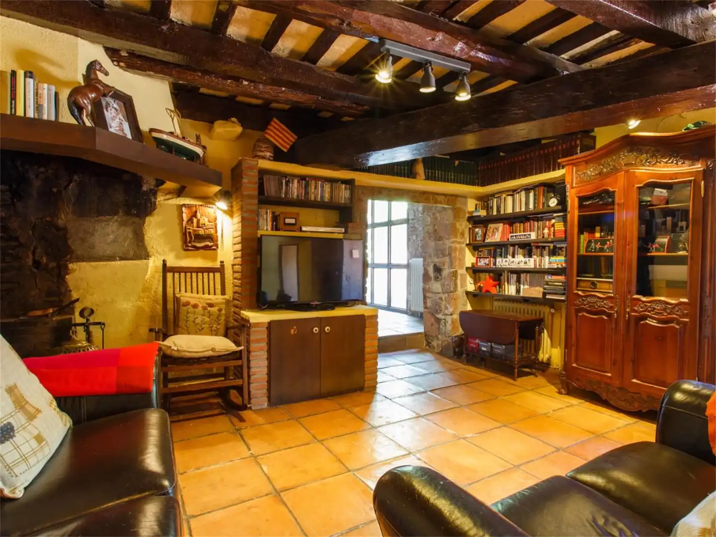 Sala de estar de Finca rústica en venta en Bigues i Riells del Fai