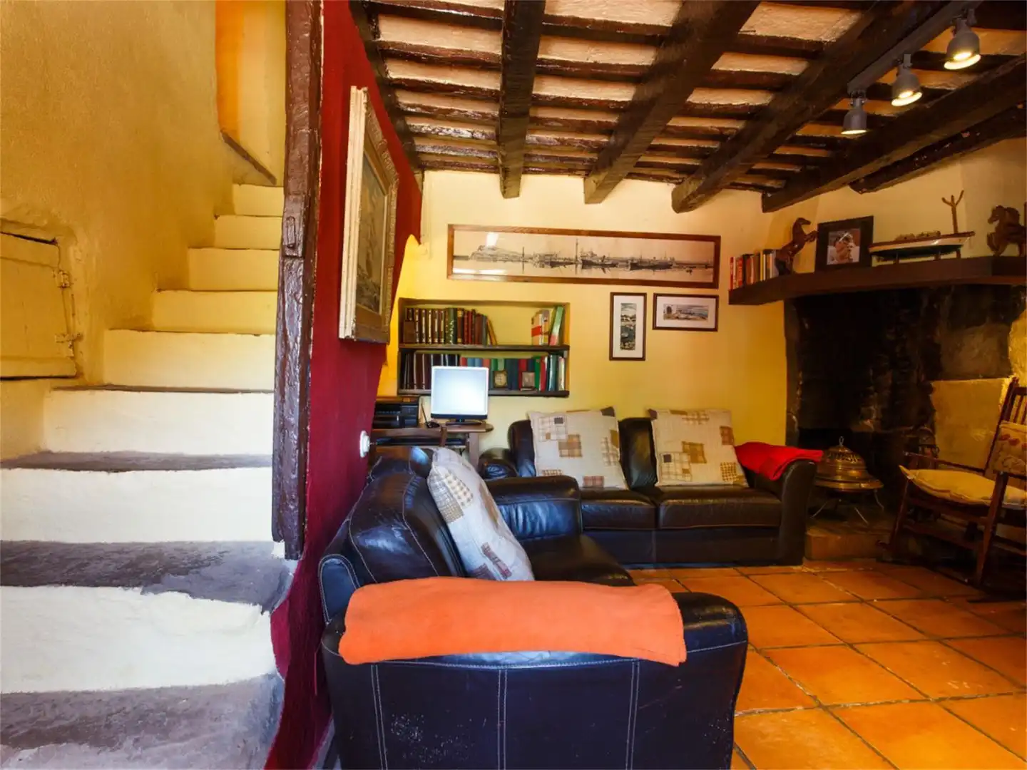 Sala de estar de Finca rústica en venta en Bigues i Riells del Fai