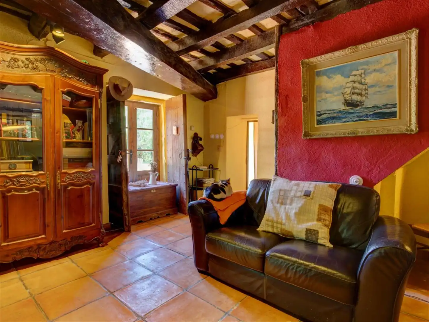 Sala de estar de Finca rústica en venta en Bigues i Riells del Fai