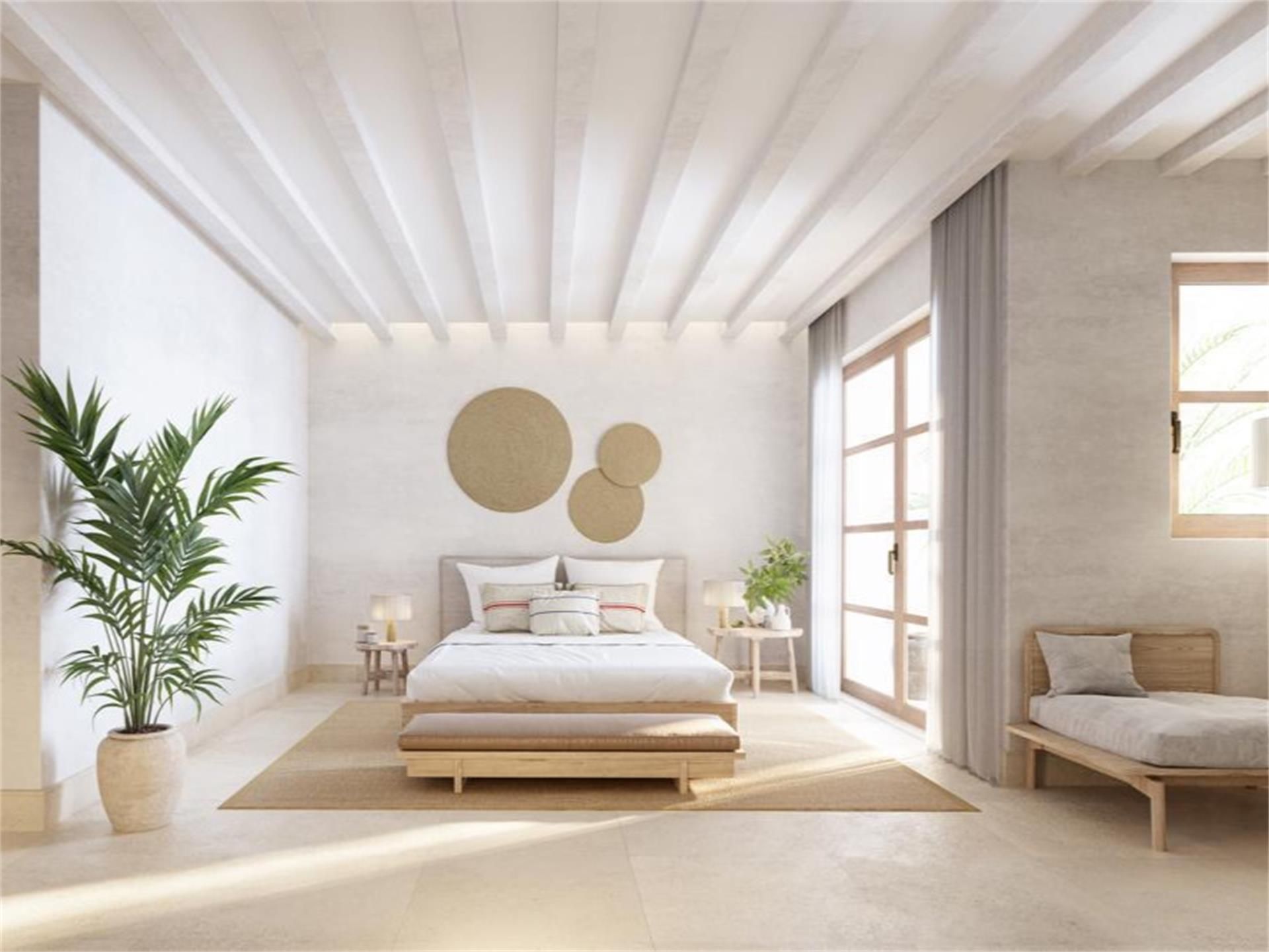 Bedroom of Single-family semi-detached for sale in Maó  with Air Conditioner, Heating and Terrace