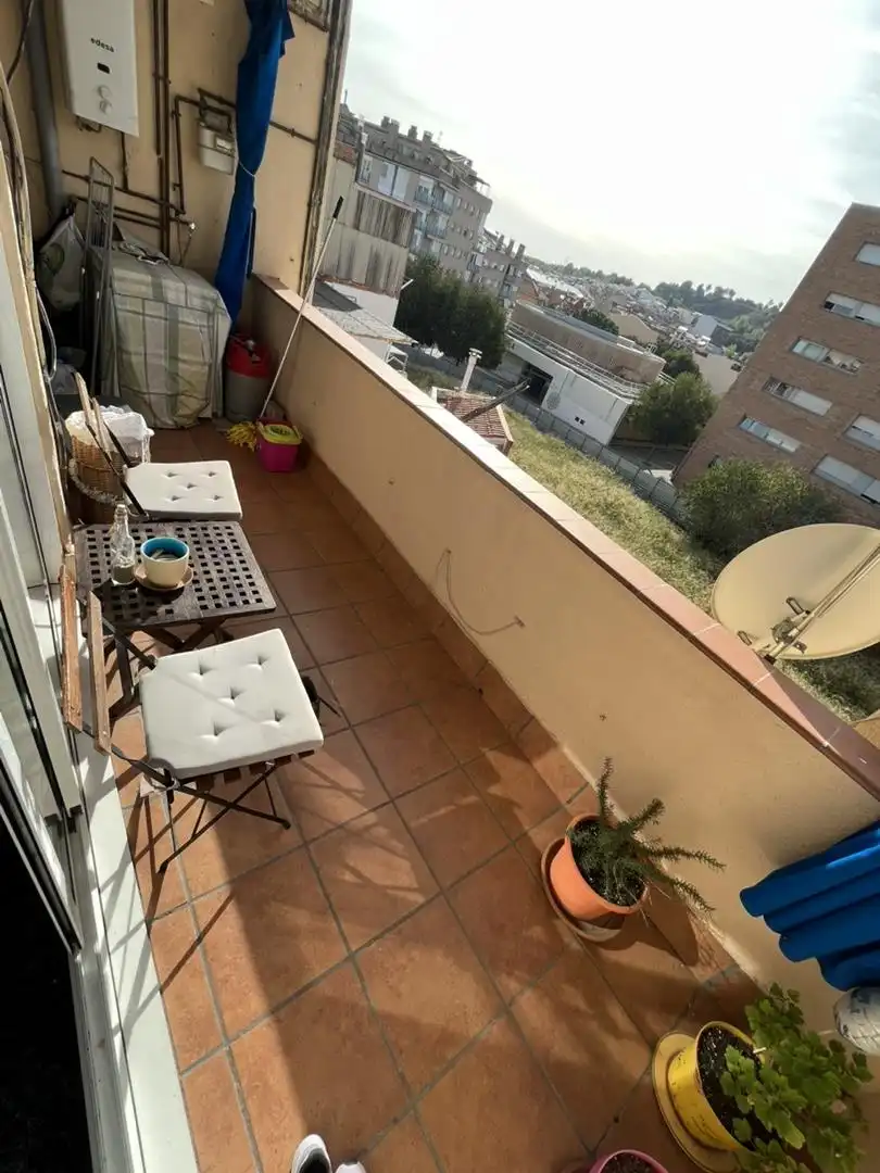 Terrasse von Wohnung zum Verkauf in Terrassa mit Klimaanlage