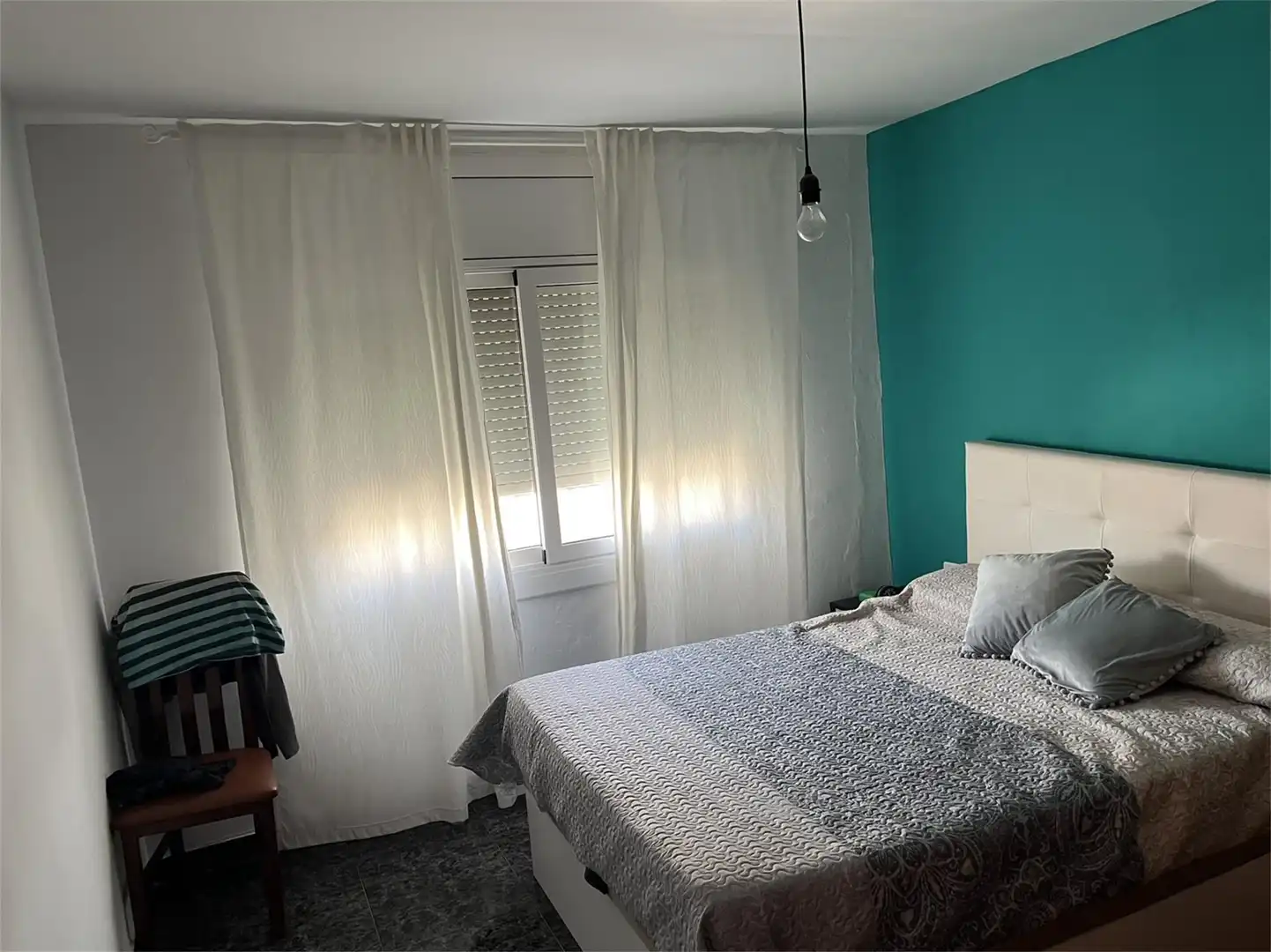 Schlafzimmer von Wohnung zum Verkauf in Terrassa mit Klimaanlage