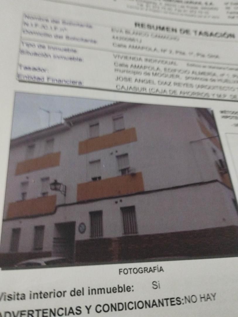 Vista exterior de Piso en venta en Moguer con Aire acondicionado, Amueblado y Horno