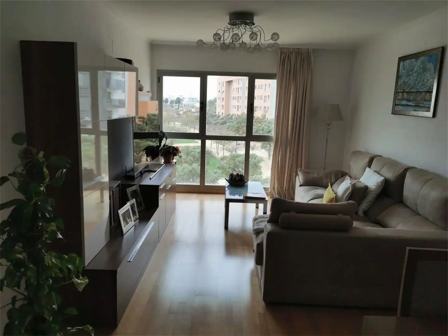 Piso de alquiler en Avenida Don Juan de Borbón, Juan de Borbón Sala de estar de Piso de alquiler en Murcia con Aire acondicionado, Calefacción y Parquet
