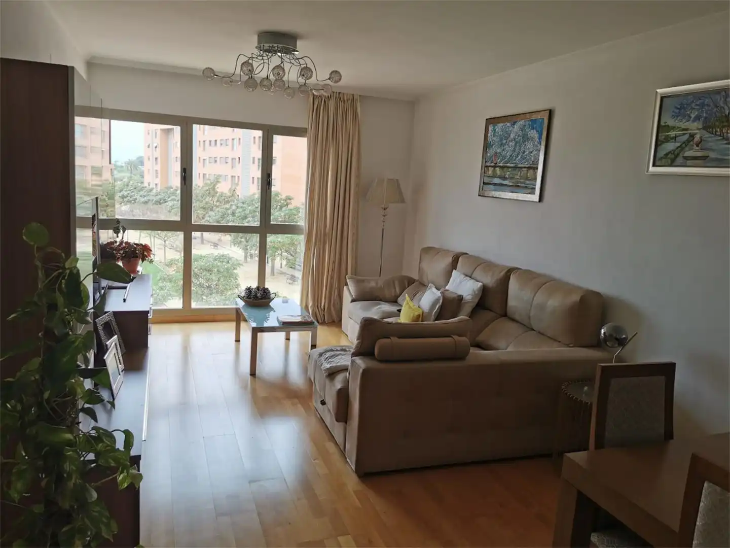 Piso de alquiler en Avenida Don Juan de Borbón, Juan de Borbón Sala de estar de Piso de alquiler en Murcia con Aire acondicionado, Calefacción y Parquet