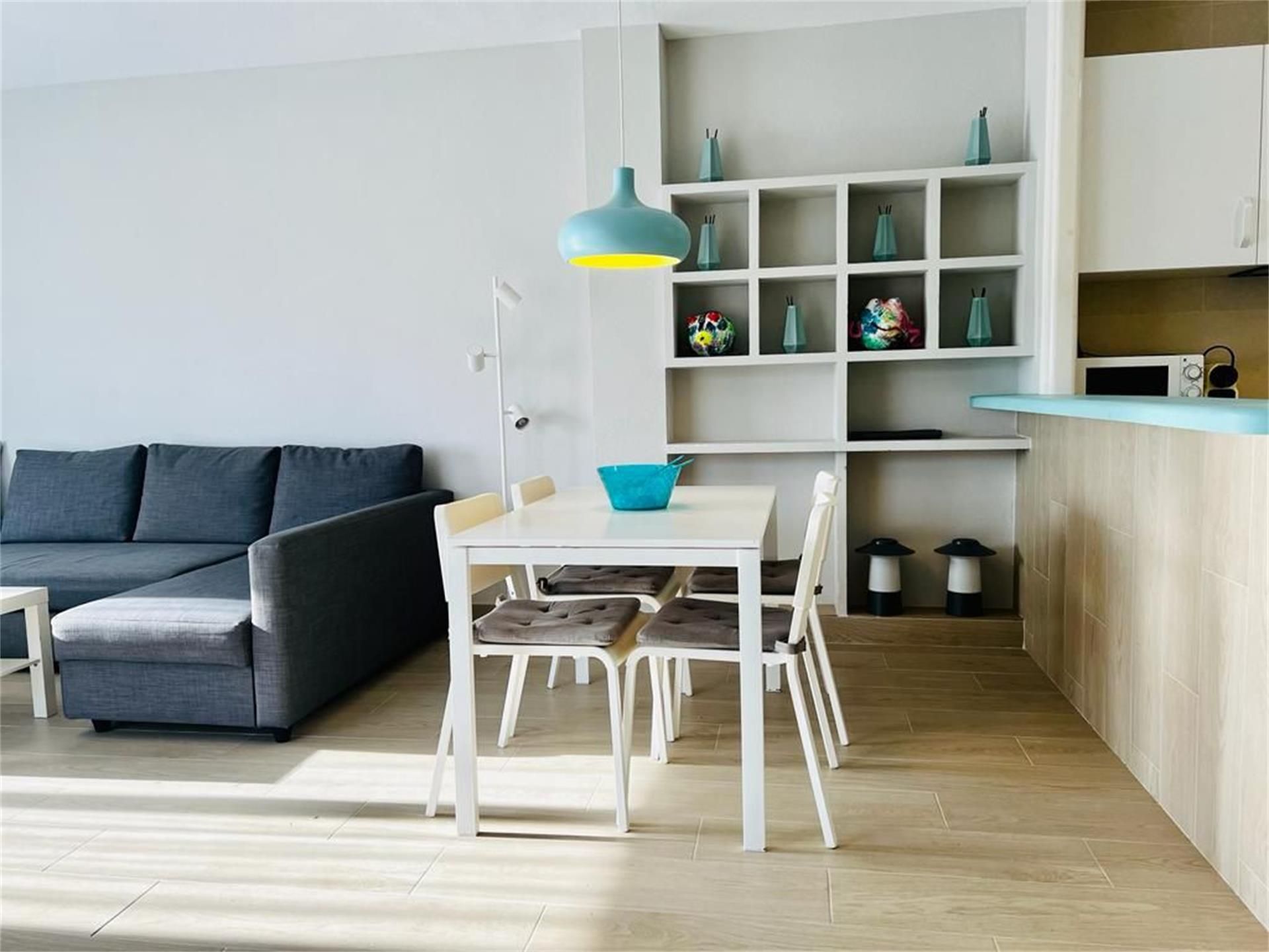 Living room of Apartment to rent in Roquetas de Mar  with Private garden, Terrace and Swimming Pool