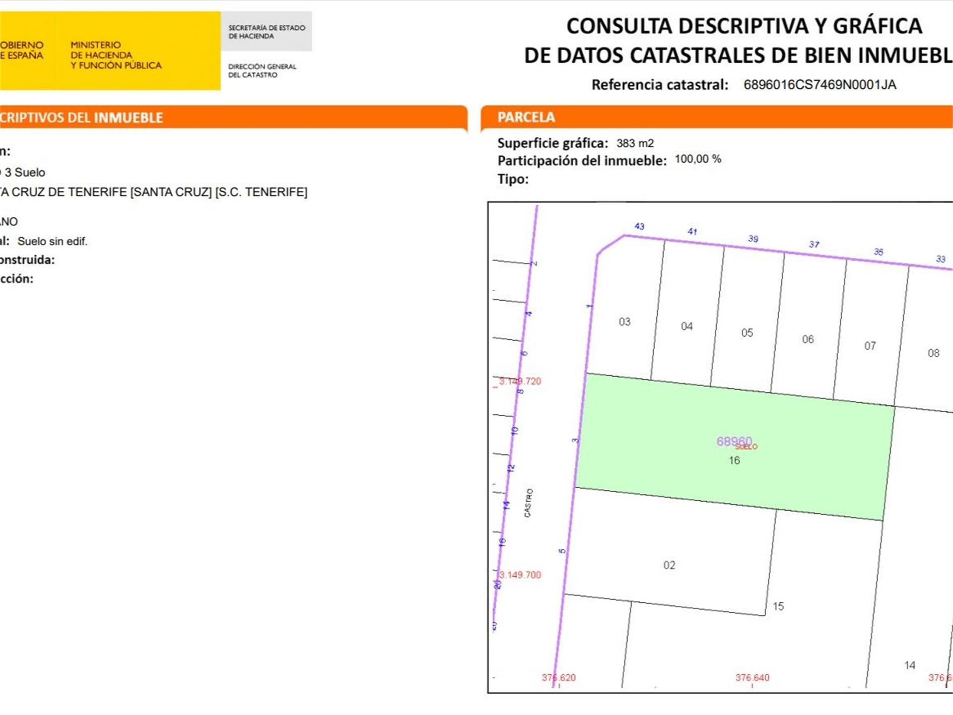 Land for sale in  Santa Cruz de Tenerife Capital