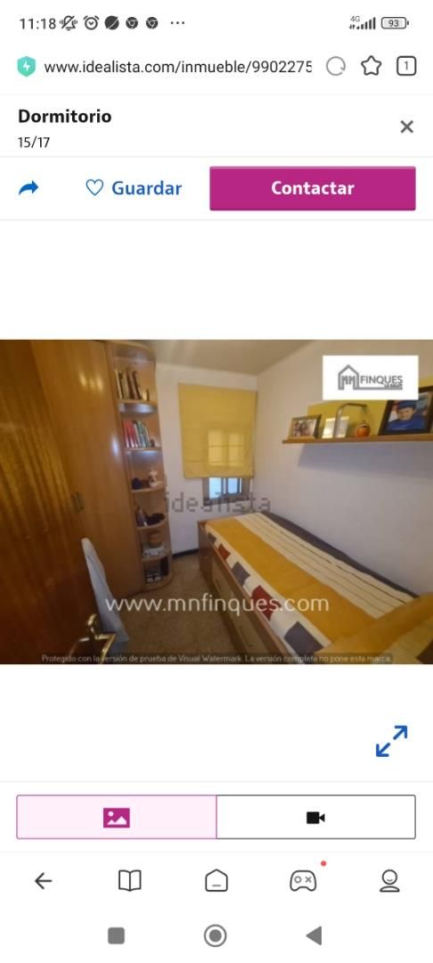 Bedroom of Flat to share in Badalona