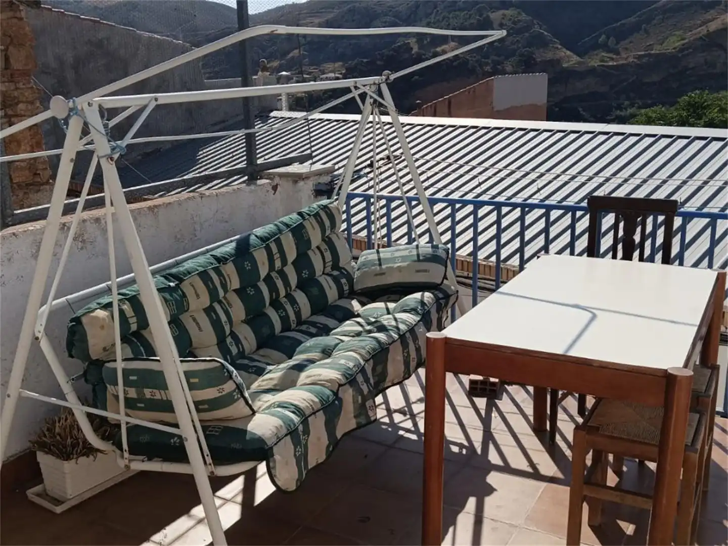Terrasse von Einfamilien-Reihenhaus zum Verkauf in Cervera del Río Alhama mit Terrasse