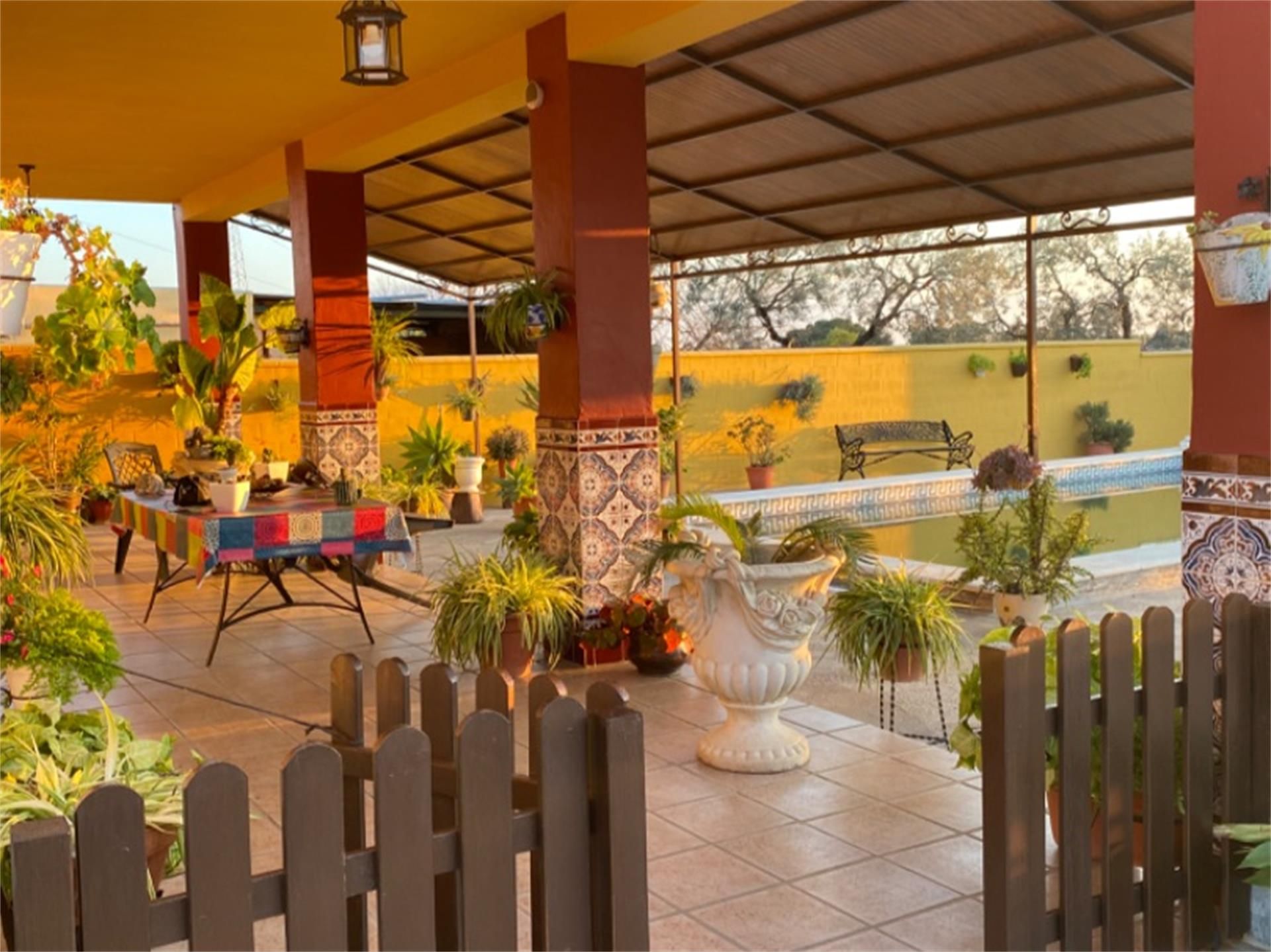 Terrassa de Finca rústica en venda en Coria del Río amb Aire condicionat, Calefacció i Jardí privat