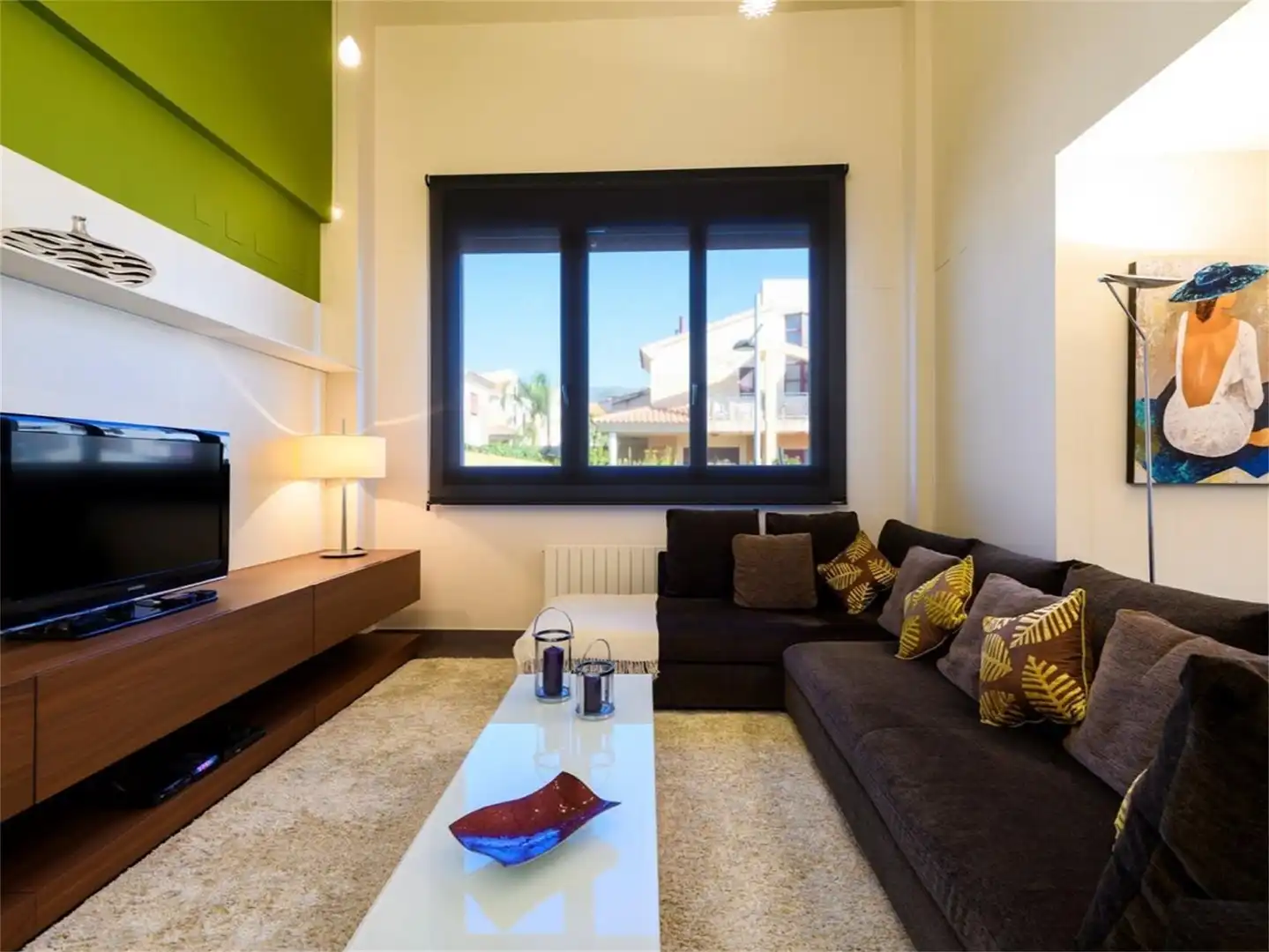 Casa o xalet de lloguer a Avenida Castellón, Centro Sala d'estar de Casa o xalet de lloguer en Oropesa del Mar / Orpesa amb Aire condicionat, Calefacció i Jardí privat