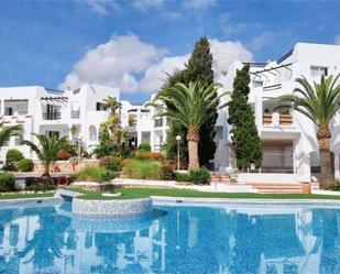 Exterior view of Apartment for sale in Santa Eulària des Riu  with Air Conditioner, Terrace and Swimming Pool