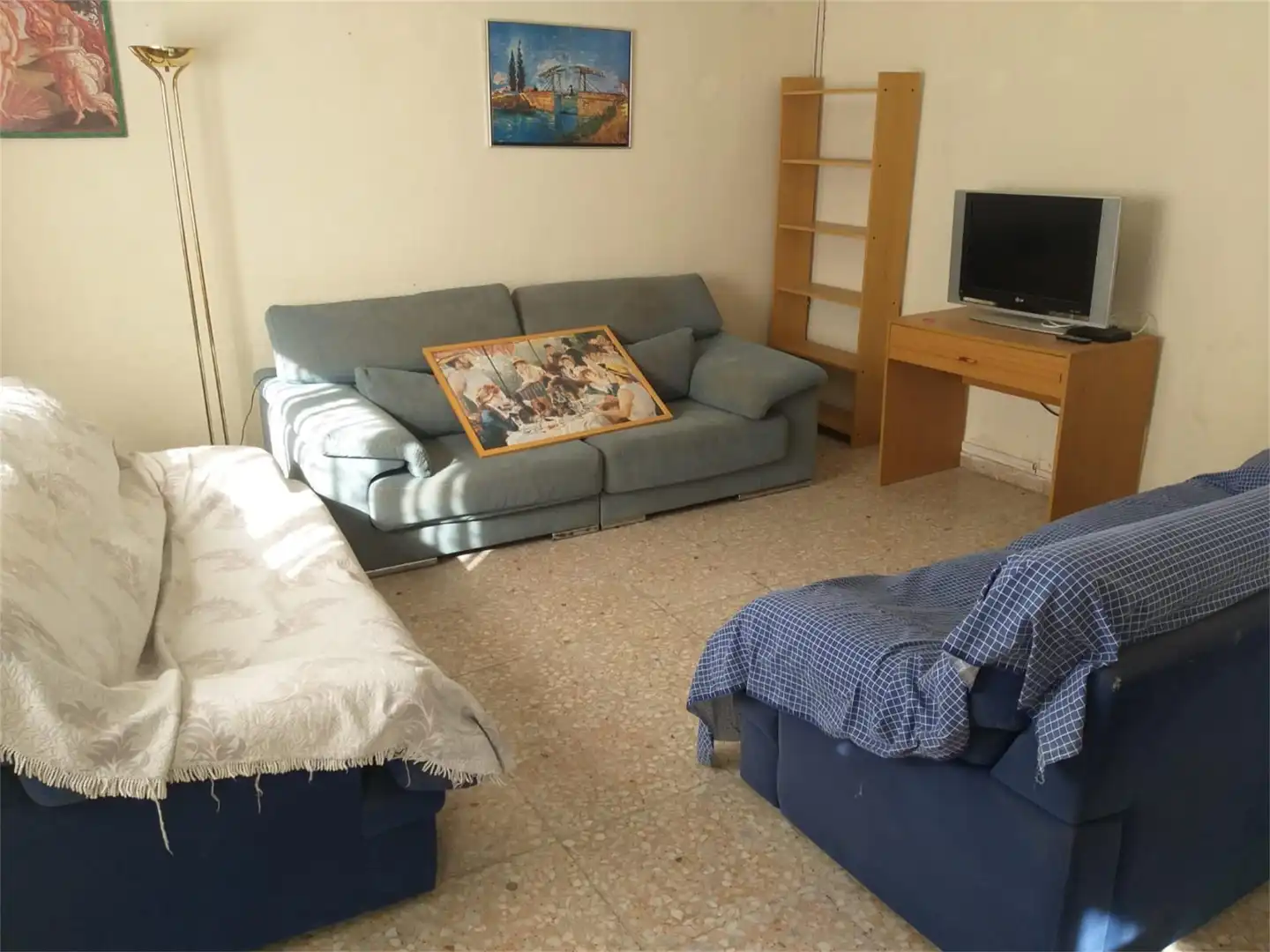 Casa adosada en venta en Carretera Cariñena 2, 10, Belchite Sala de estar de Casa adosada en venta en Belchite con Calefacción, Jardín privado y Terraza