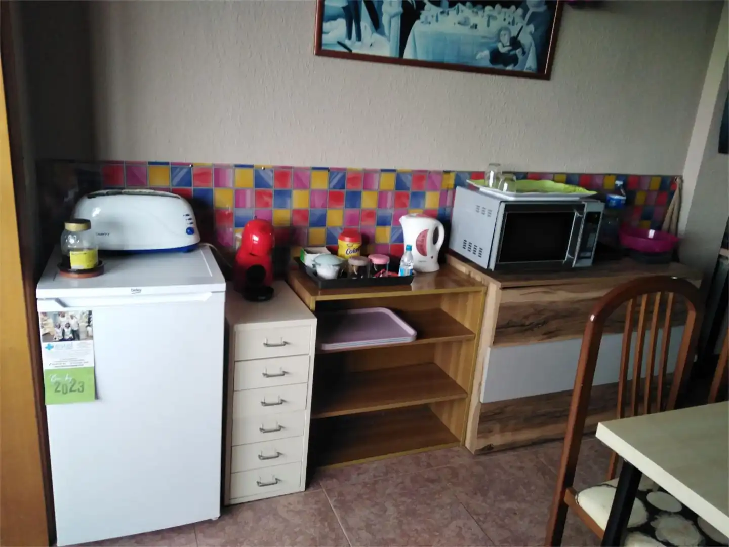 Kitchen of Flat for share in L'Hospitalet de Llobregat  with Air Conditioner, Heating and Storage room
