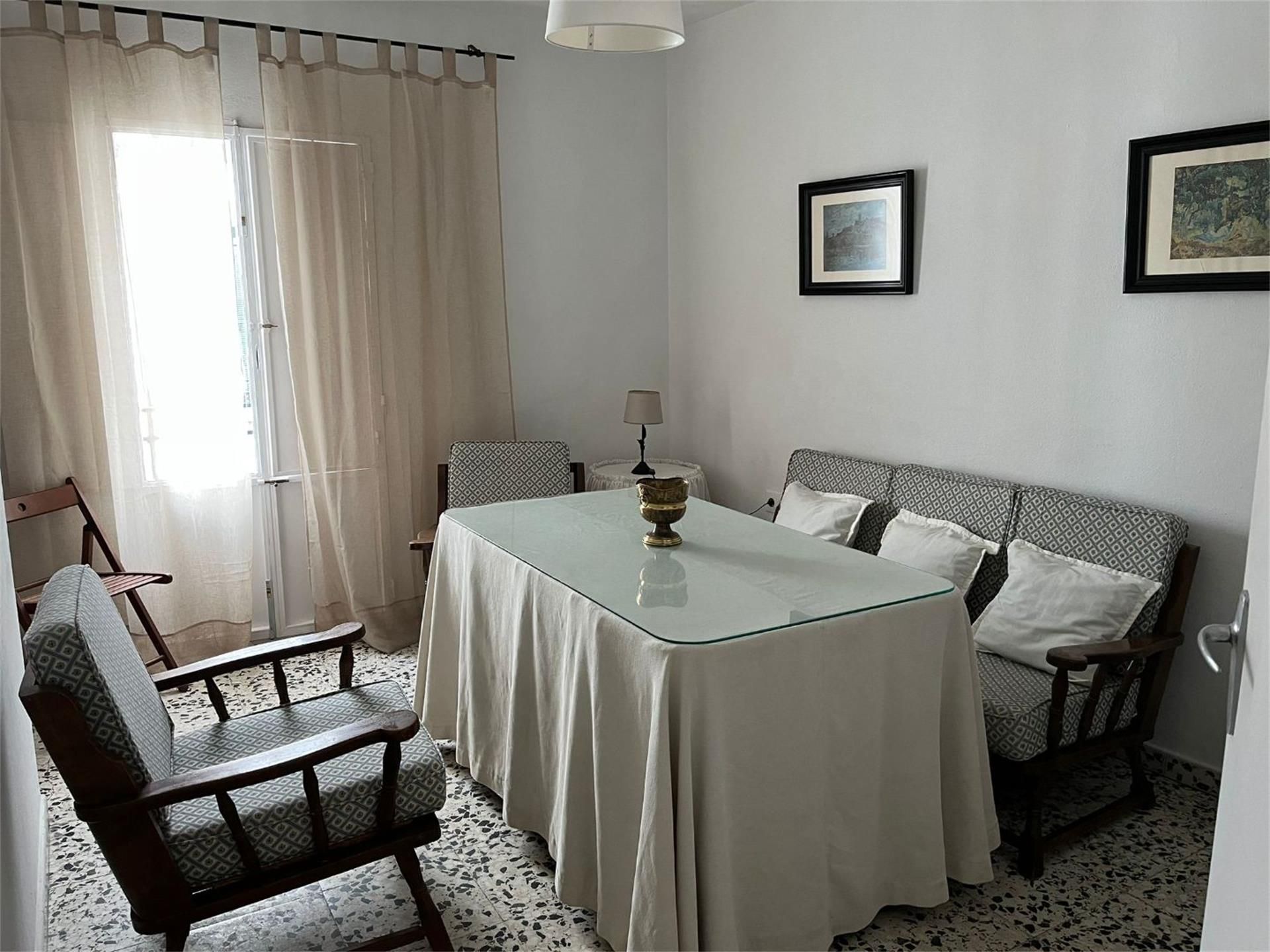 Dining room of Flat for sale in Fuentes de León  with Terrace, Furnished and Balcony