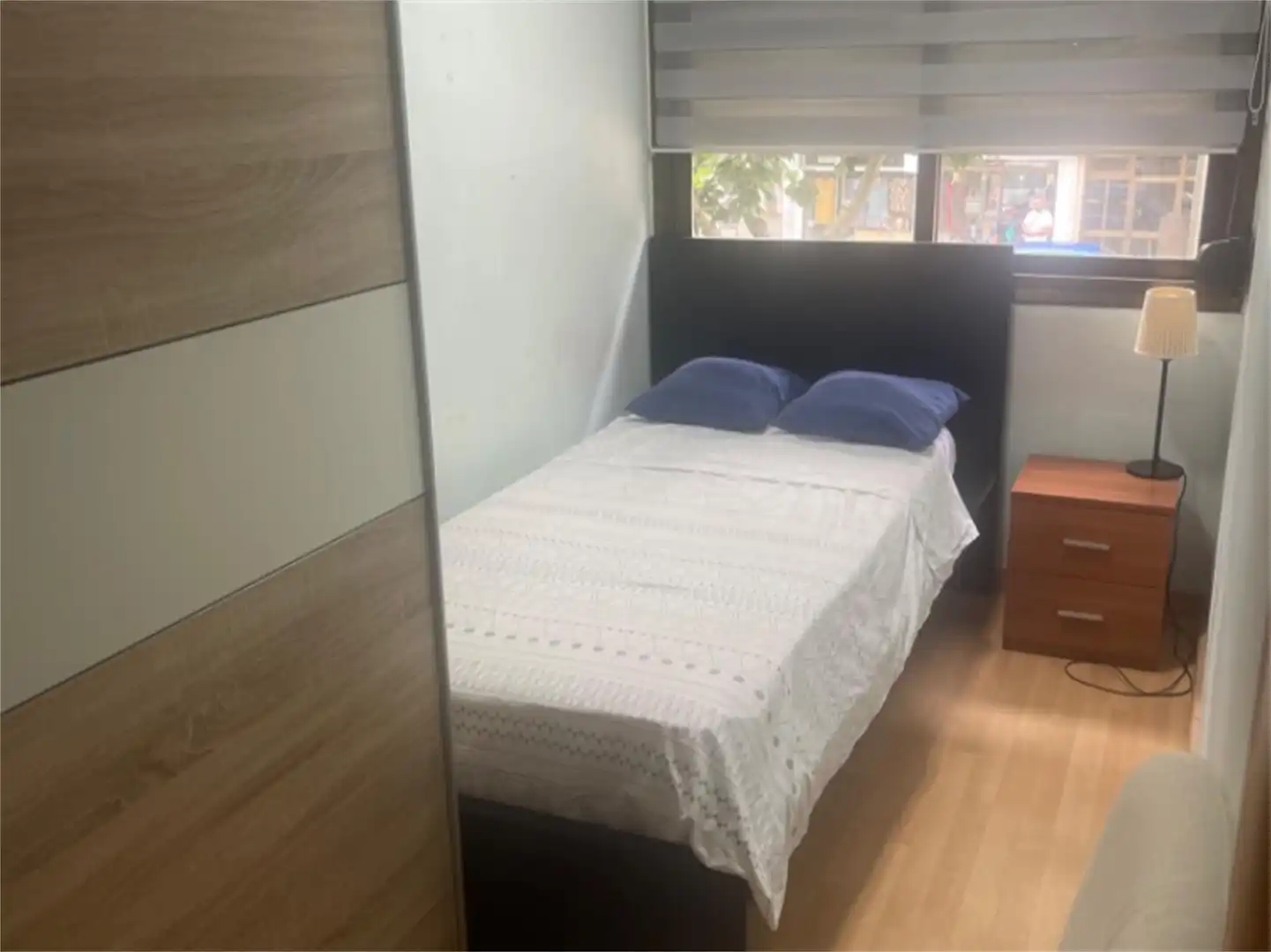 Room in Rambla de Prim, El Besós i el Maresme Bedroom of Flat for share in Barcelona with Air Conditioner, Heating and Parquet flooring