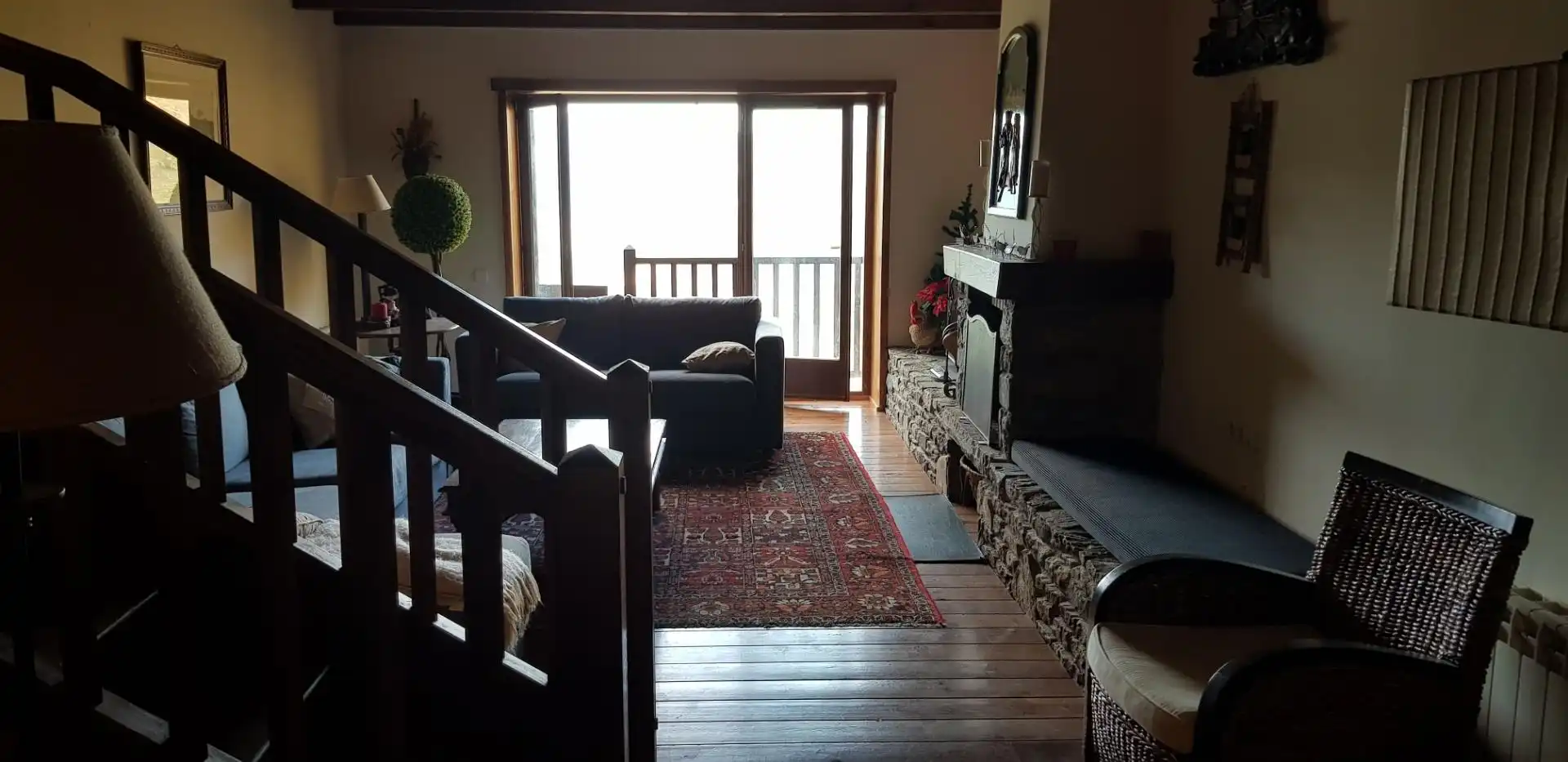Sala d'estar de Casa adosada en venda en Naut Aran amb Terrassa i Balcó