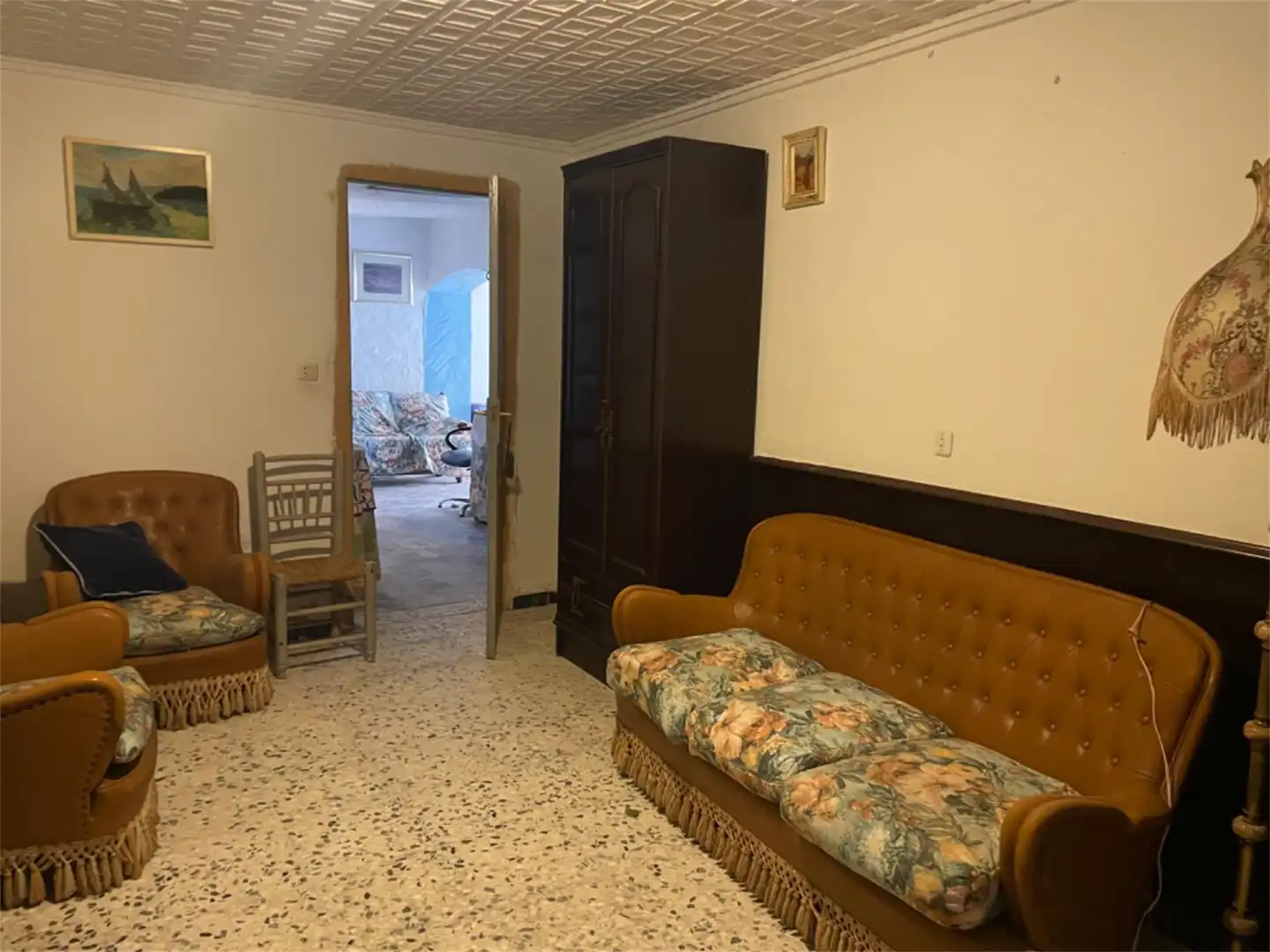 Casa adosada en venta en Calle Iglesia, Jarque de la Val Sala de estar de Casa adosada en venta en Jarque de la Val con Jardín privado, Terraza y Trastero