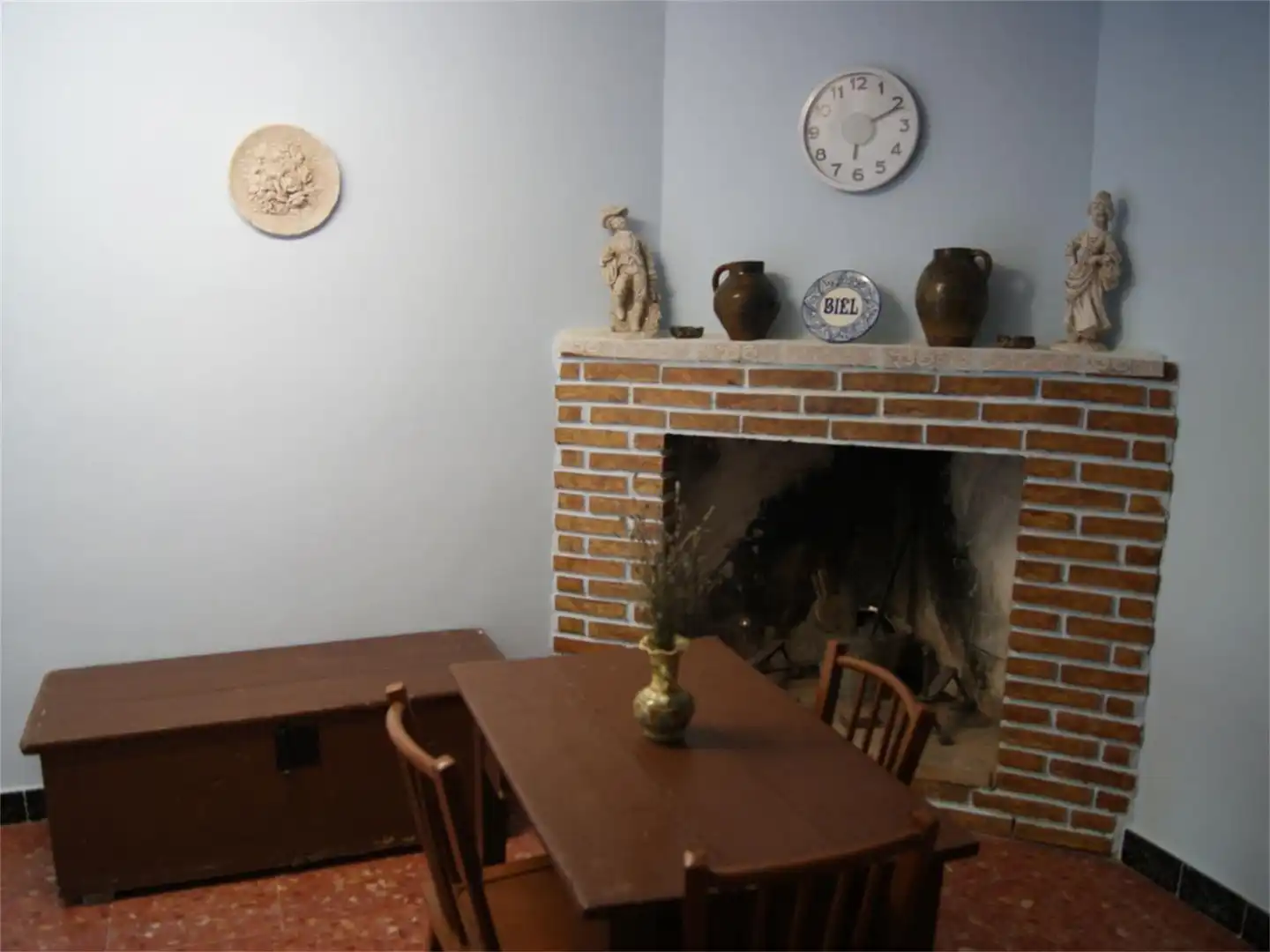 Flat for sale in Calle Barrio Verde, 13, Biel Dining room of Flat for sale in Biel with Air Conditioner, Heating and Private garden