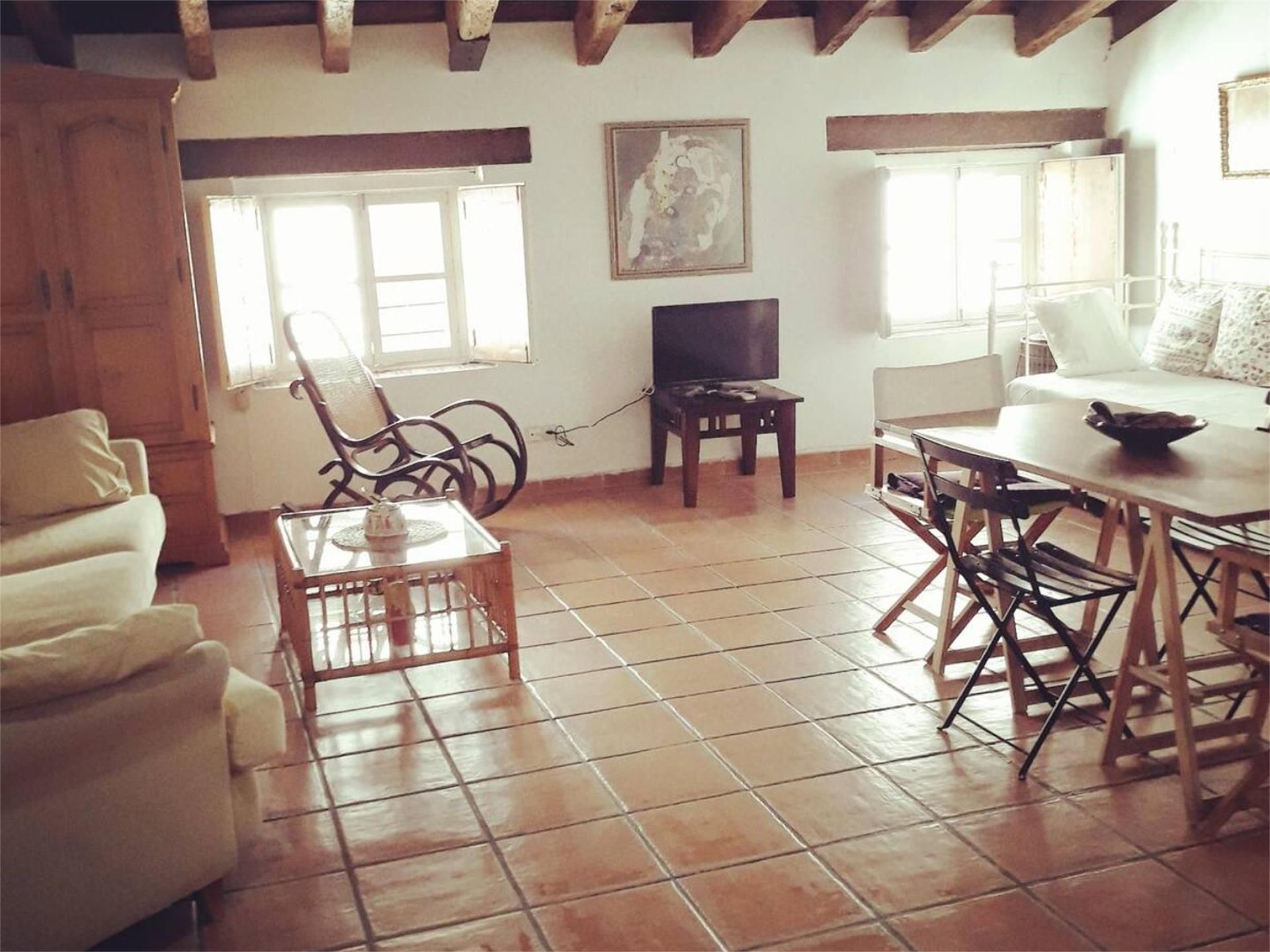 Sala d'estar de Apartament de lloguer en  Valencia Capital amb Aire condicionat