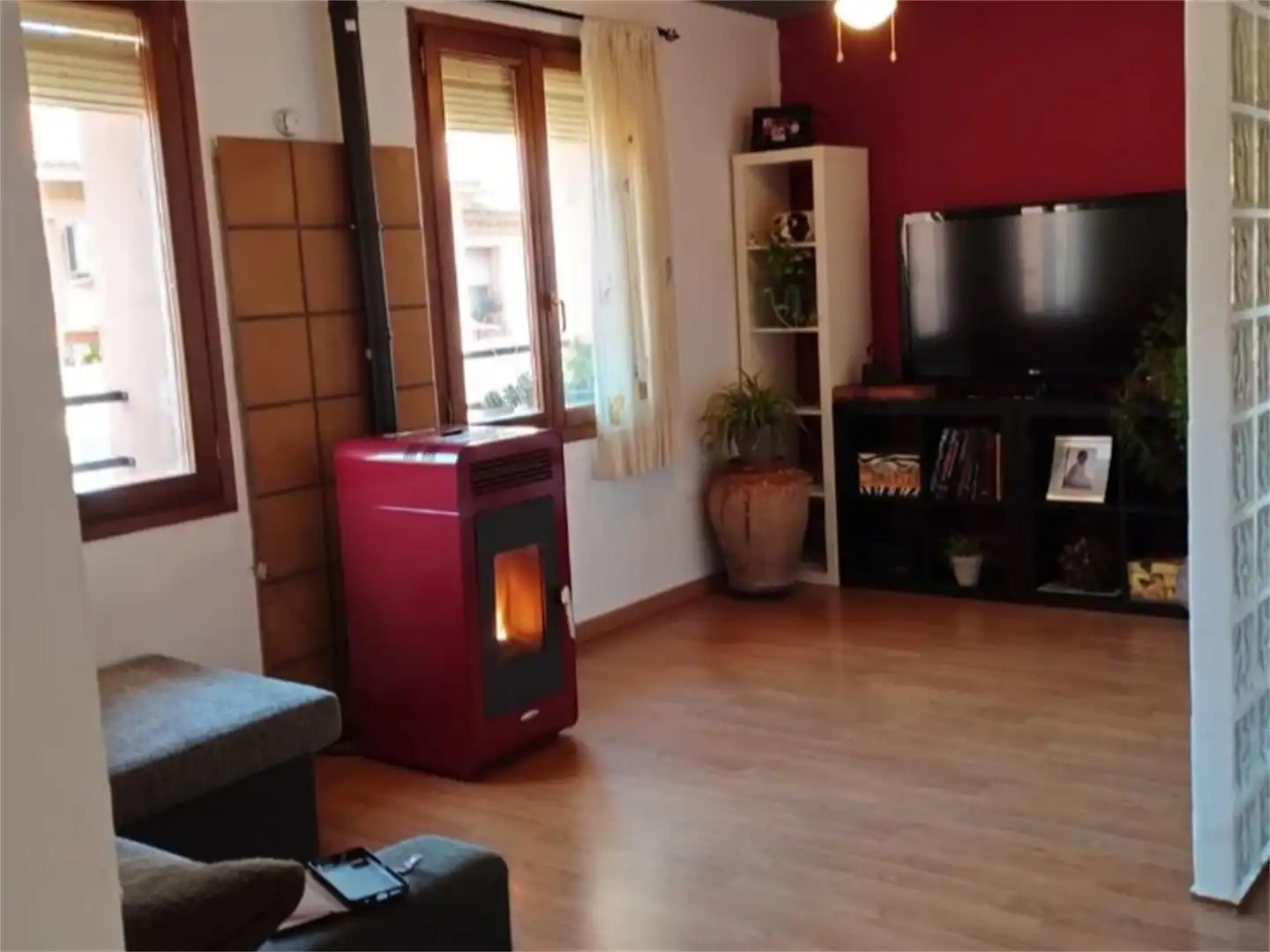 Sala de estar de Piso en venta en Alcañiz con Aire acondicionado y Balcón