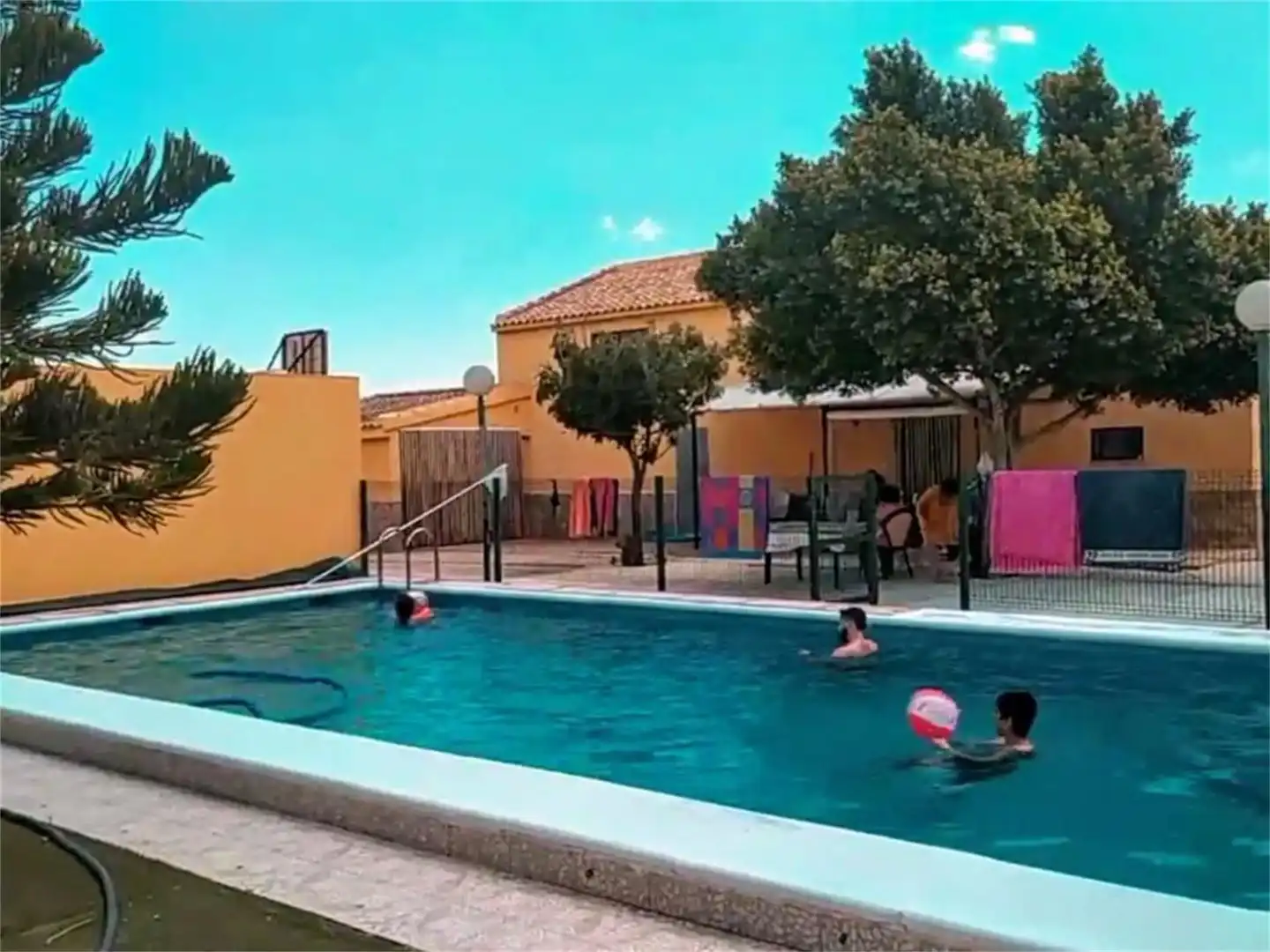 Swimming pool of Country homes for sale in Murcia  with Air Conditioner, Private garden and Parquet flooring