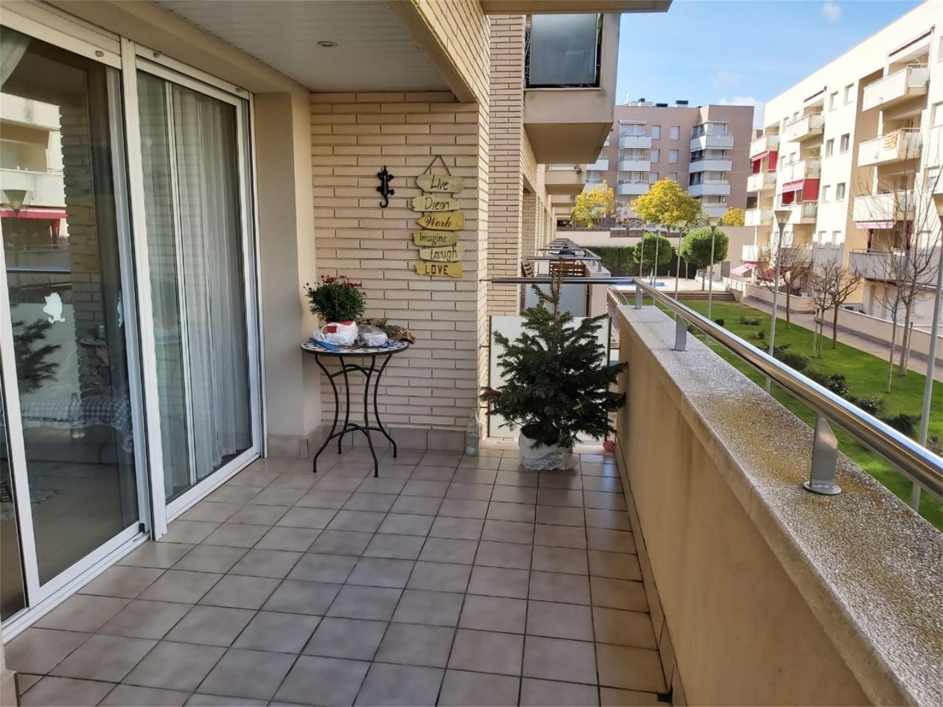 Balcony of Flat for sale in Lloret de Mar  with Air Conditioner, Heating and Oven