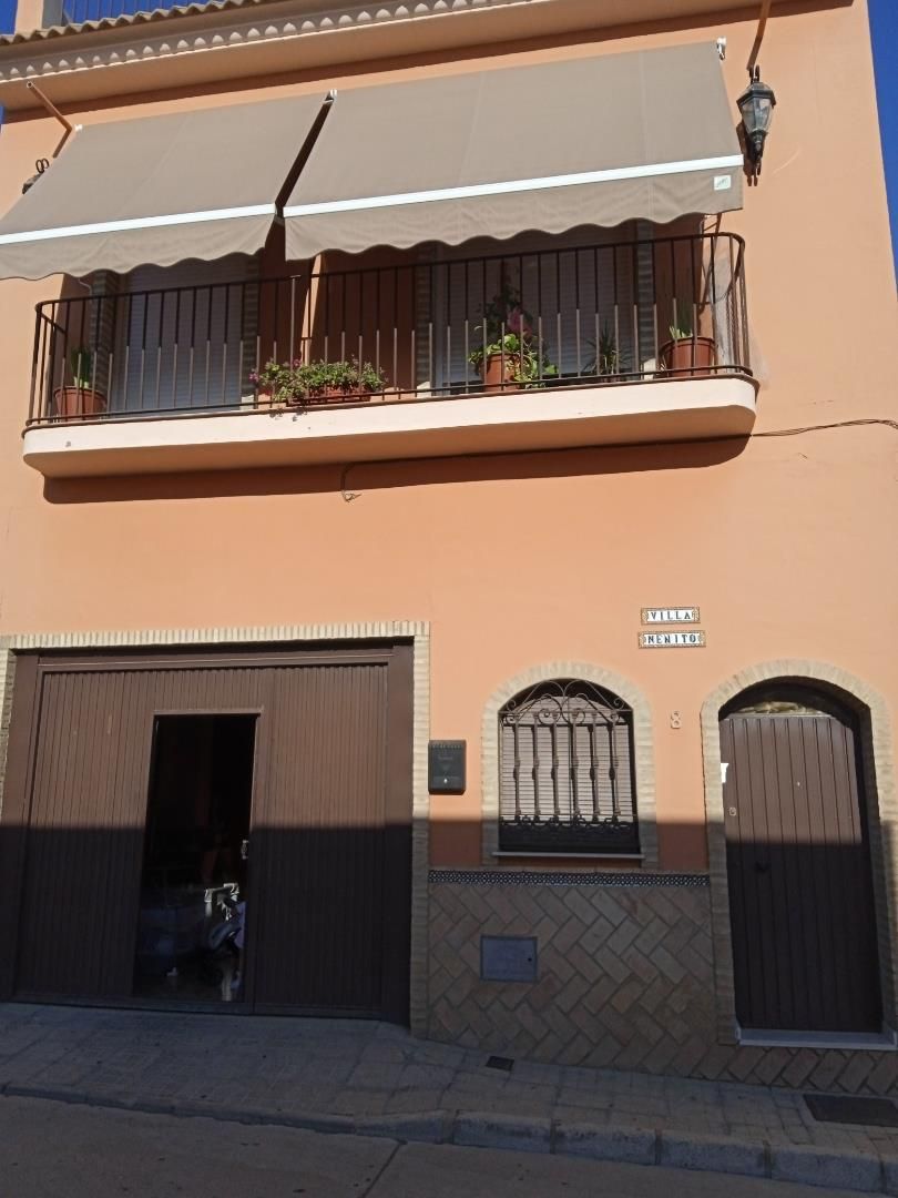 Exterior view of Single-family semi-detached for sale in Bollullos Par del Condado  with Air Conditioner, Heating and Terrace