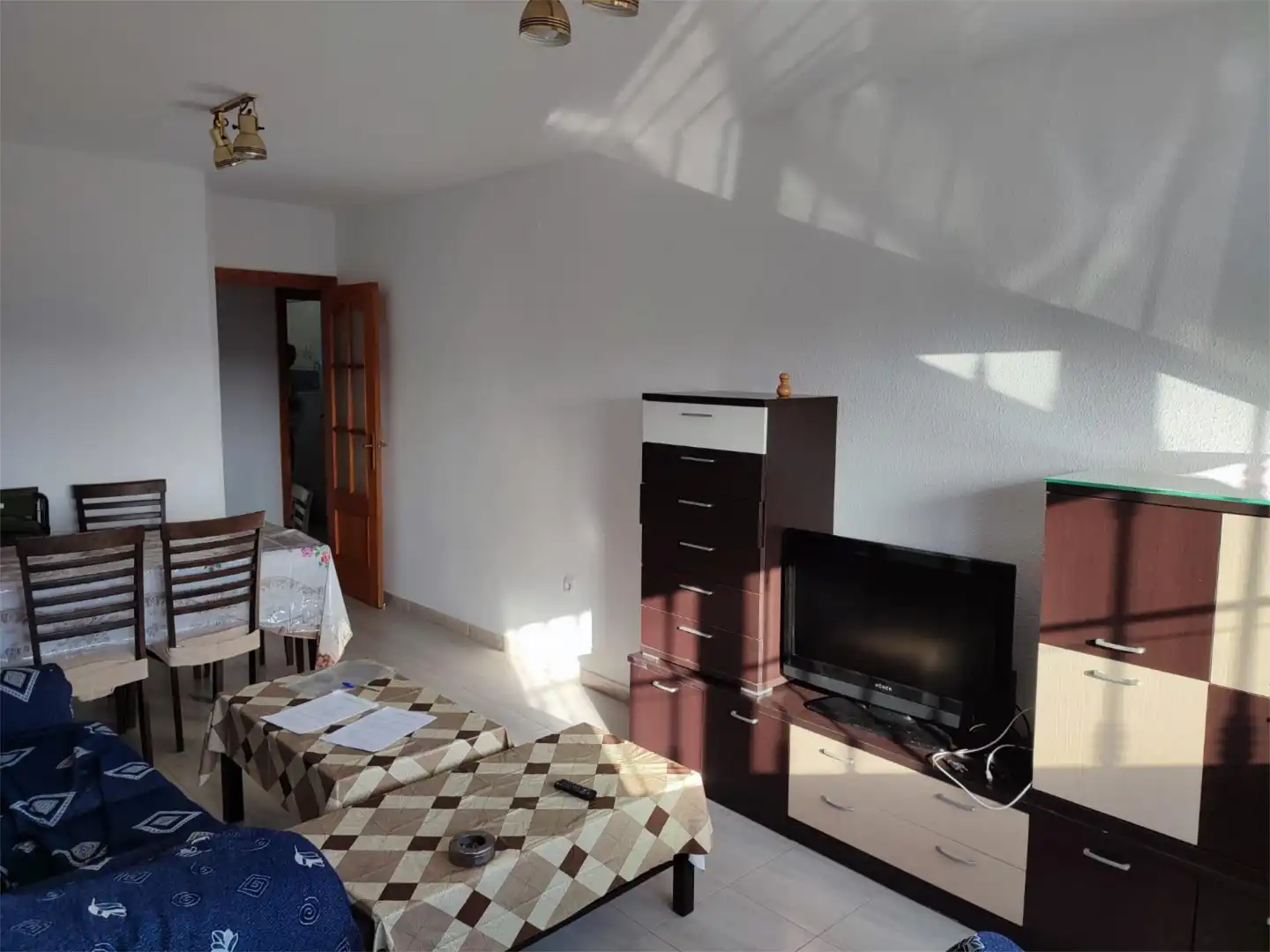 Flat for sale in Calle Mulhacén, 34, El Parador de las Hortichuelas Living room of Flat for sale in Roquetas de Mar with Air Conditioner
