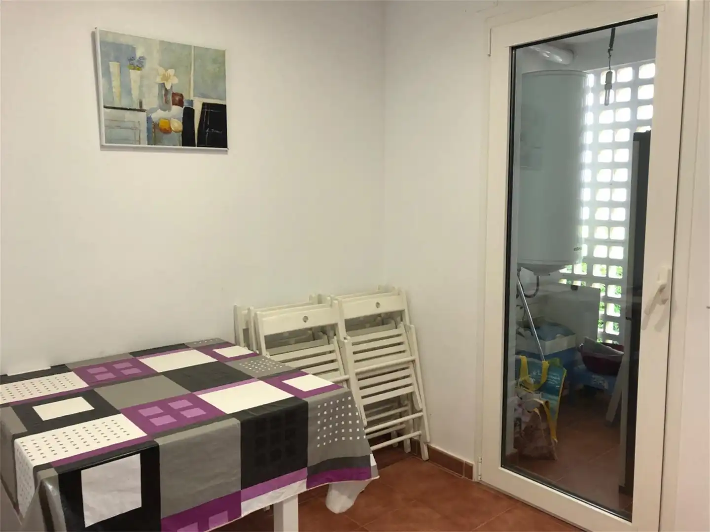 Comedor de Dúplex de alquiler en Estepona con Aire acondicionado, Calefacción y Jardín privado