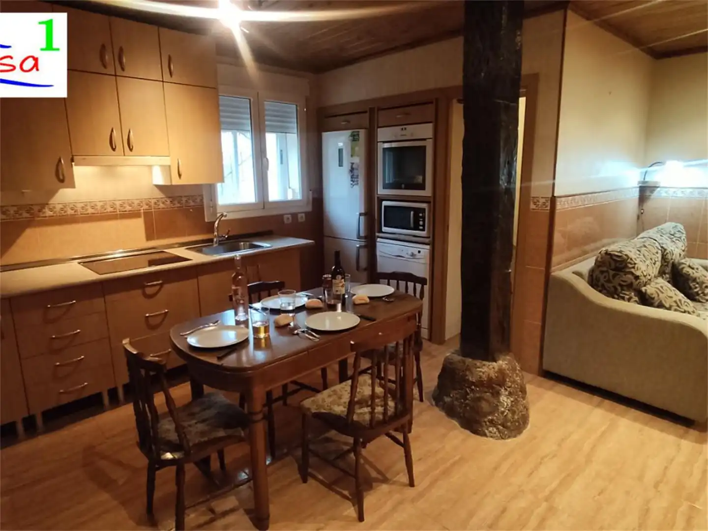 Kitchen of Detached homes for sale in Miraveche  with Heating, Parquet flooring and Terrace