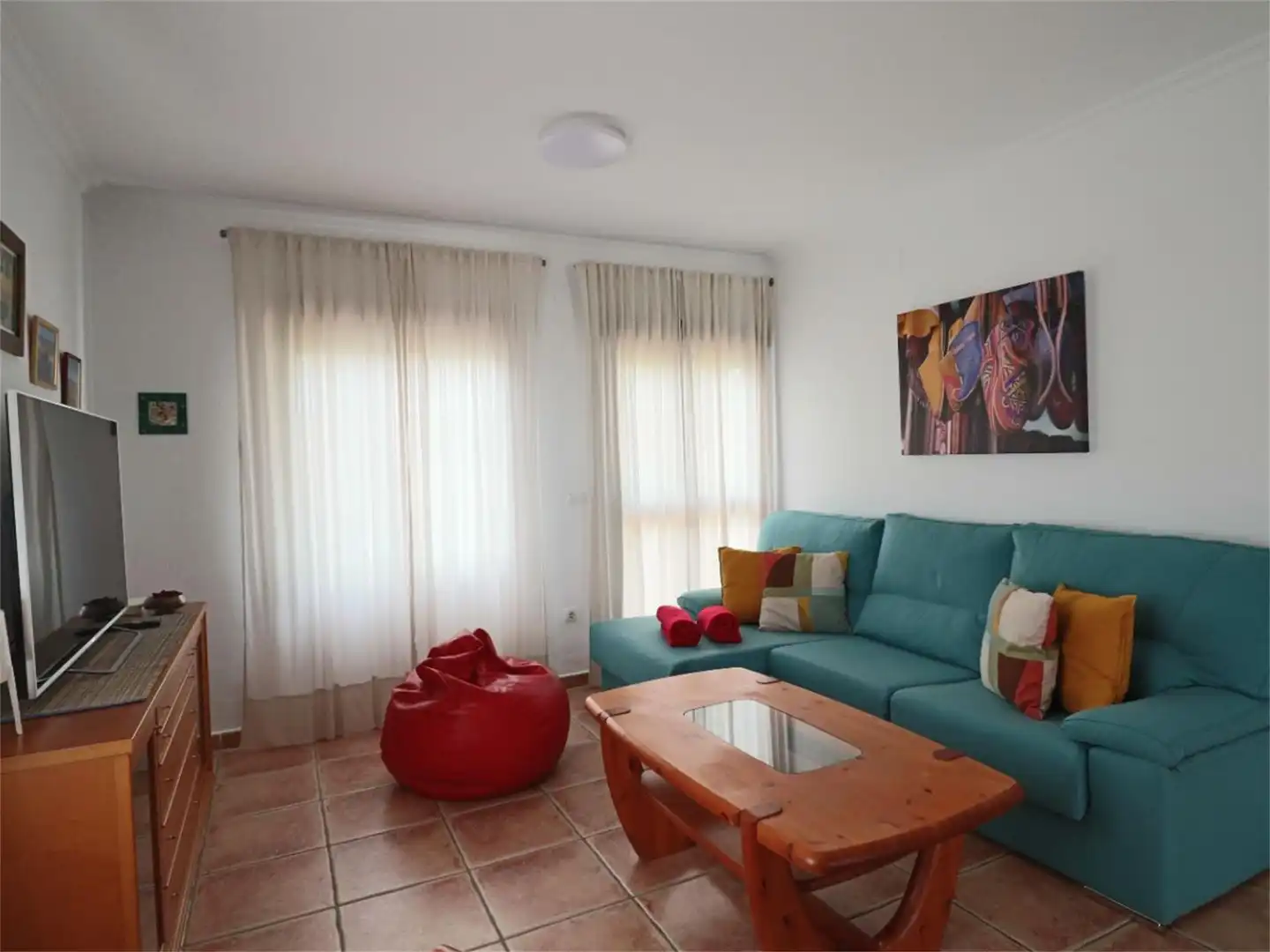 Detached homes for rent in Calle Almirante Cervera, 49, El Rompido Living room of Detached homes for rent in El Rompido with Air Conditioner, Private garden and Terrace