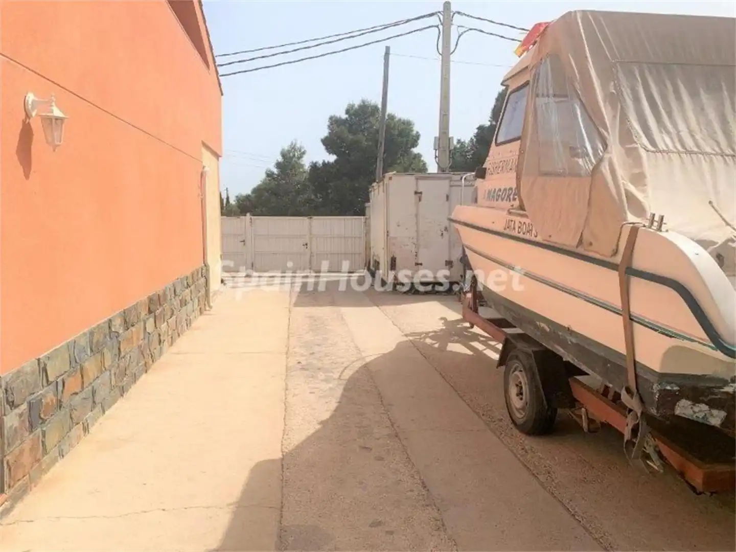Parking de Casa adosada en venta en Caspe con Calefacción, Jardín privado y Terraza
