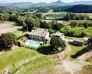 Jardí de Finca rústica en venda en Mieres (Girona) amb Terrassa, Piscina i Balcó