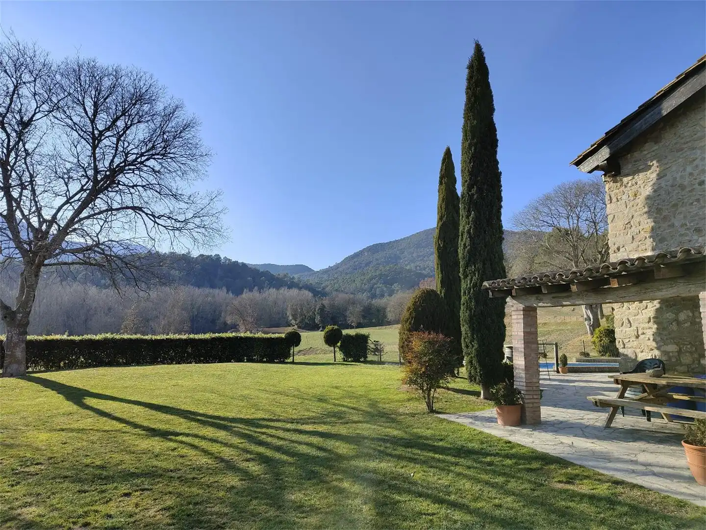 Jardí de Pis en venda en Mieres (Girona) amb Terrassa, Piscina i Balcó