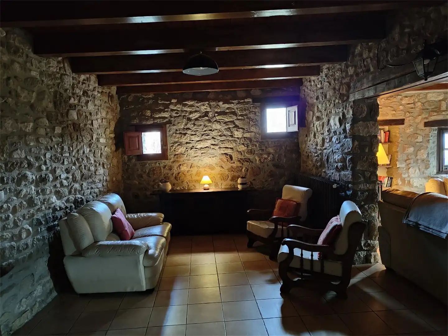 Sala d'estar de Pis en venda en Mieres (Girona) amb Terrassa, Piscina i Balcó
