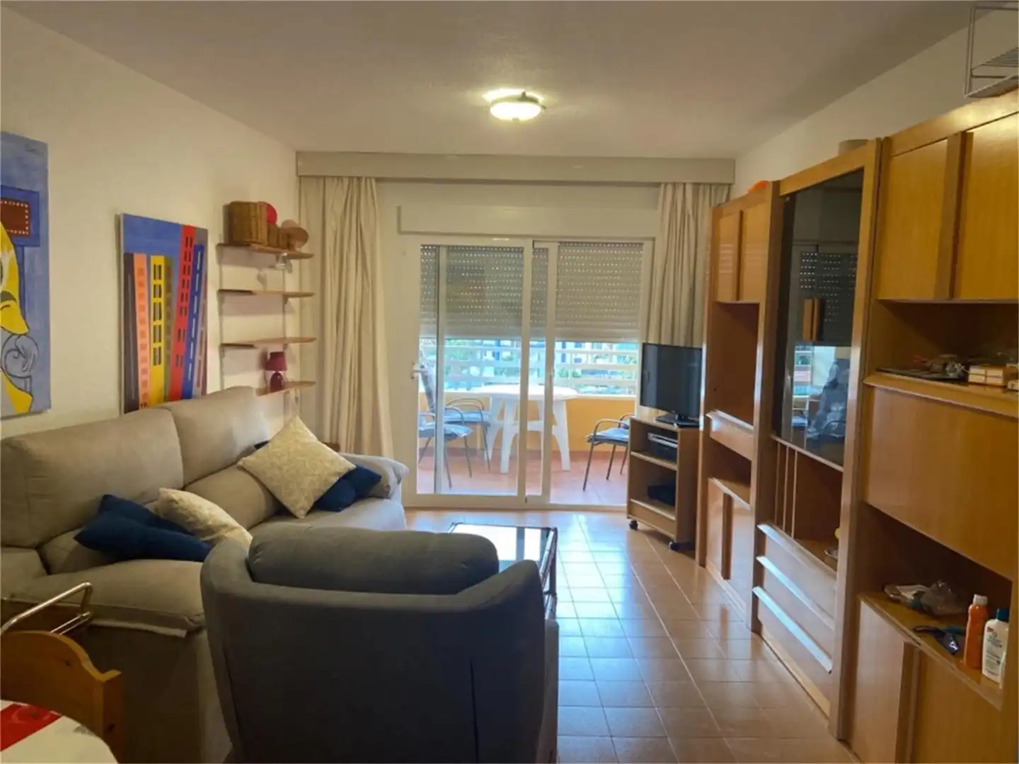 Apartamento de alquiler en Calle Gibraltar, 5, Puerto Sala de estar de Apartamento de alquiler en Calpe / Calp con Aire acondicionado, Calefacción y Terraza