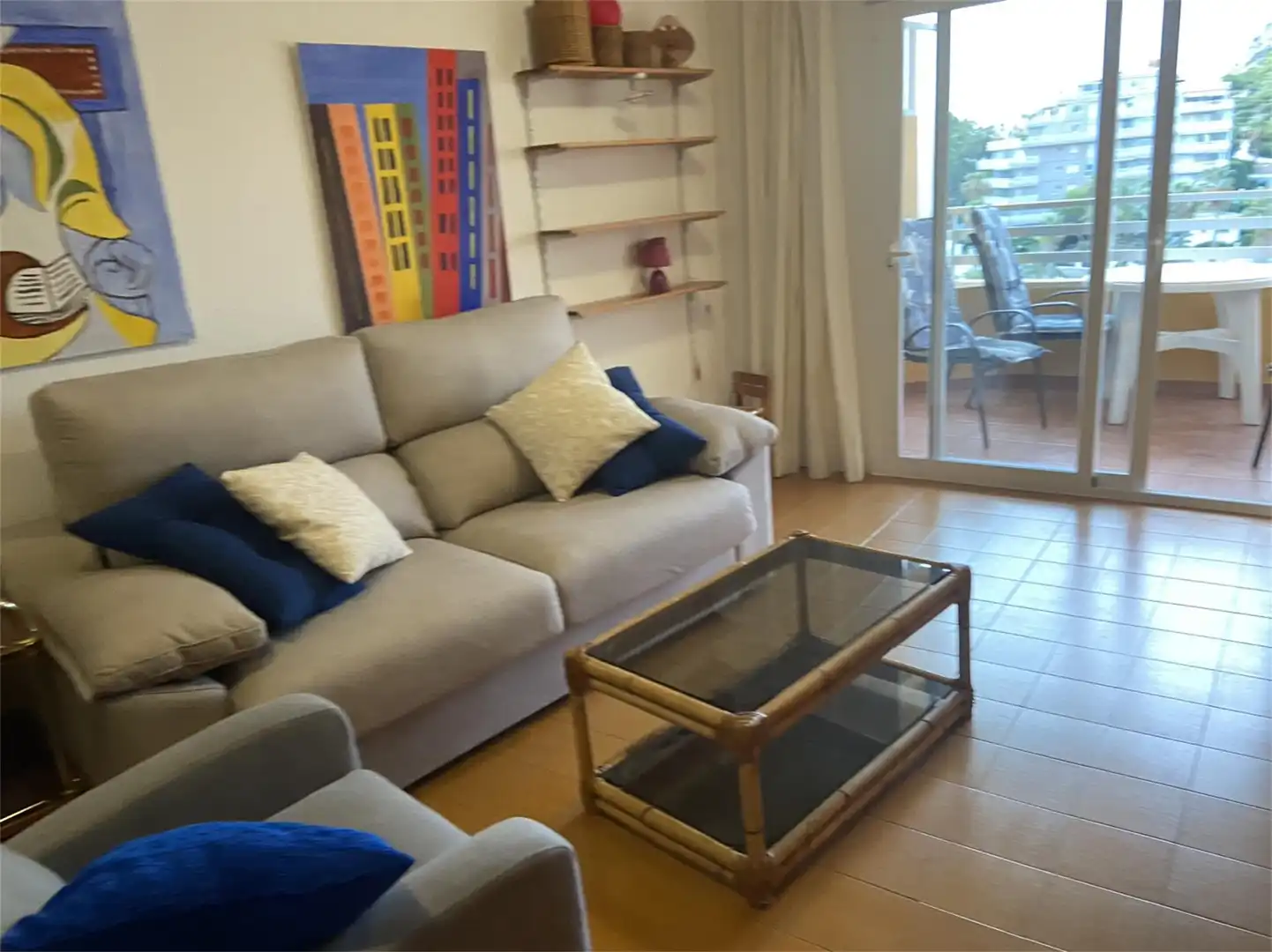 Apartamento de alquiler en Calle Gibraltar, 5, Puerto Sala de estar de Apartamento de alquiler en Calpe / Calp con Aire acondicionado, Calefacción y Terraza
