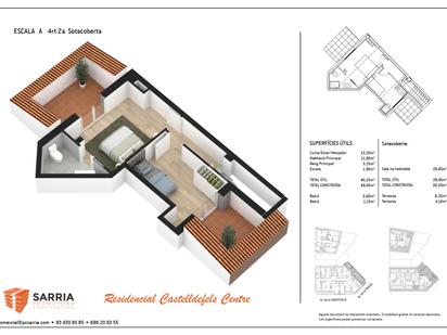 Dormitori de Àtic en venda en Castelldefels amb Aire condicionat, Calefacció i Parquet