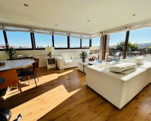 Living room of Duplex for sale in  Madrid Capital  with Air Conditioner, Terrace and Swimming Pool
