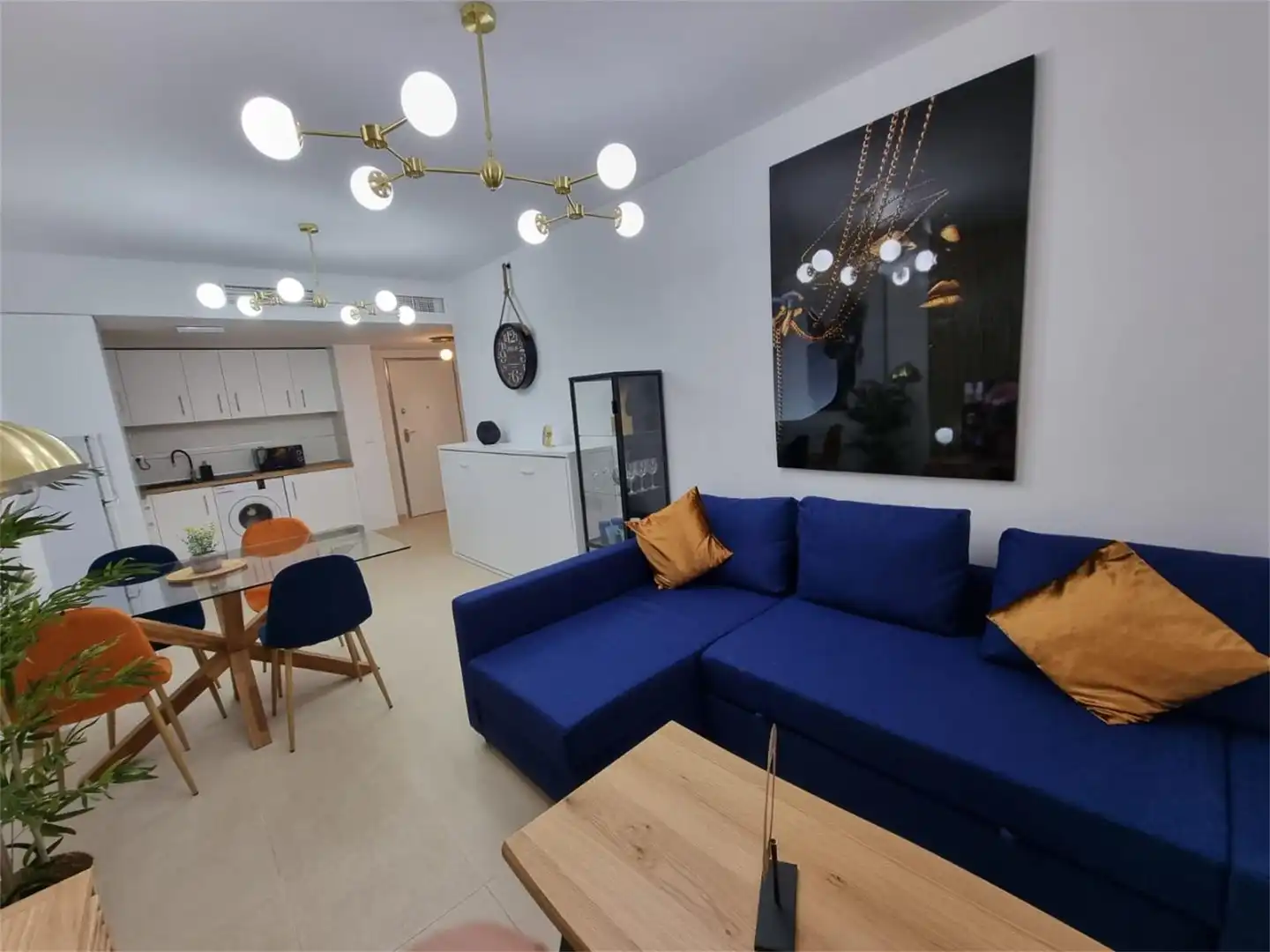 Living room of Flat for rent in Garrucha  with Air Conditioner, Heating and Swimming Pool