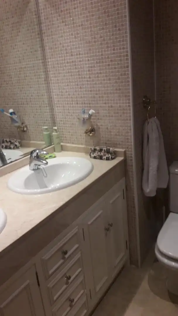 Bathroom of Flat for sale in Badajoz  with Air Conditioner, Heating and Private garden